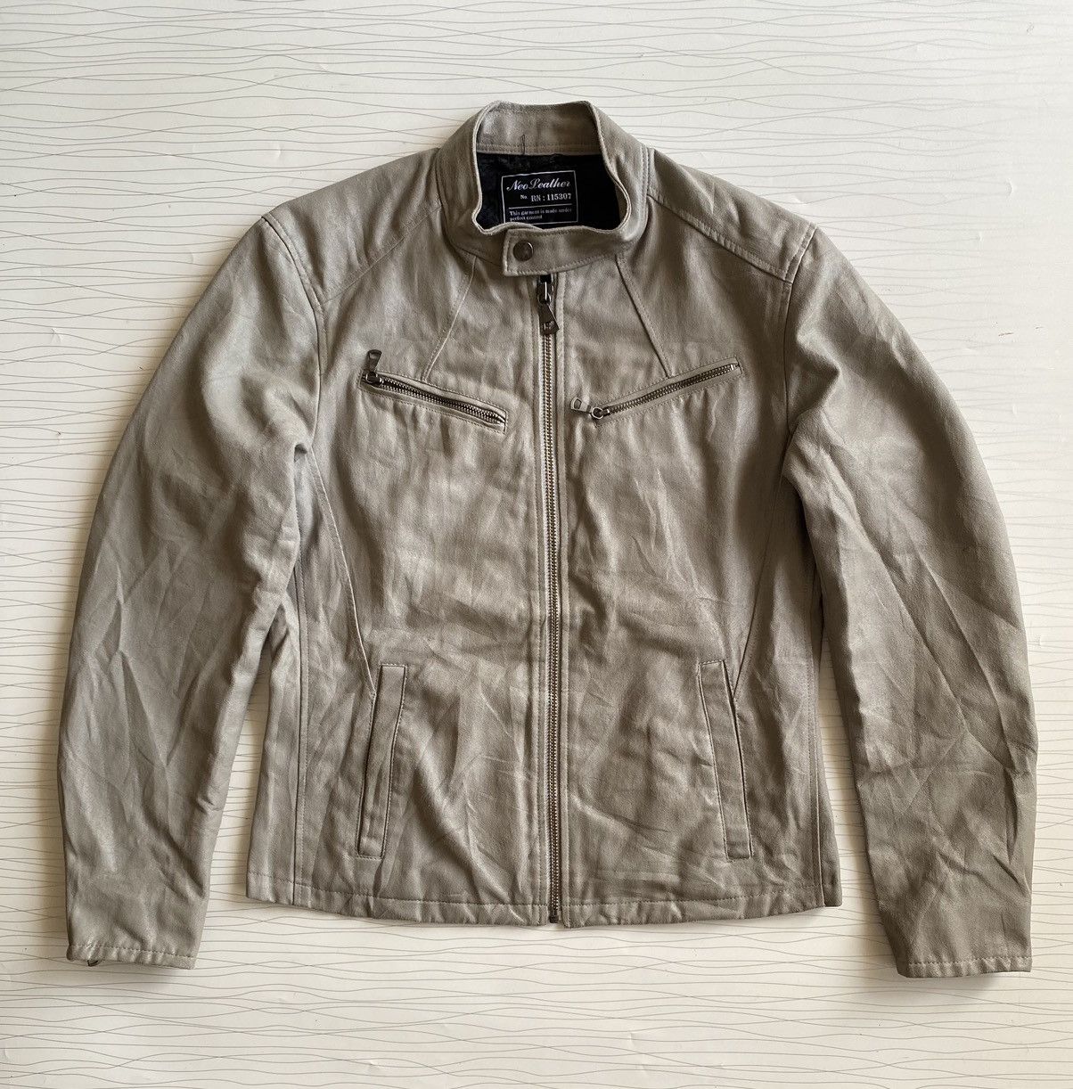 14th Addiction × Japanese Brand × Uniqlo Vintage Neo Leather Motorcyle Jacket Size US M / EU 48-50 / 2 - 7 Thumbnail