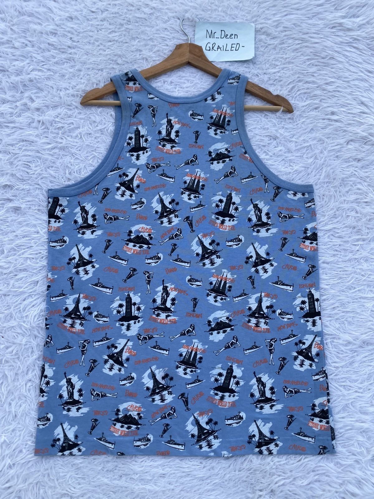 Stussy Rare Vintage Stussy World Tour Summer Cruze Singlet Size US M / EU 48-50 / 2 - 14 Thumbnail