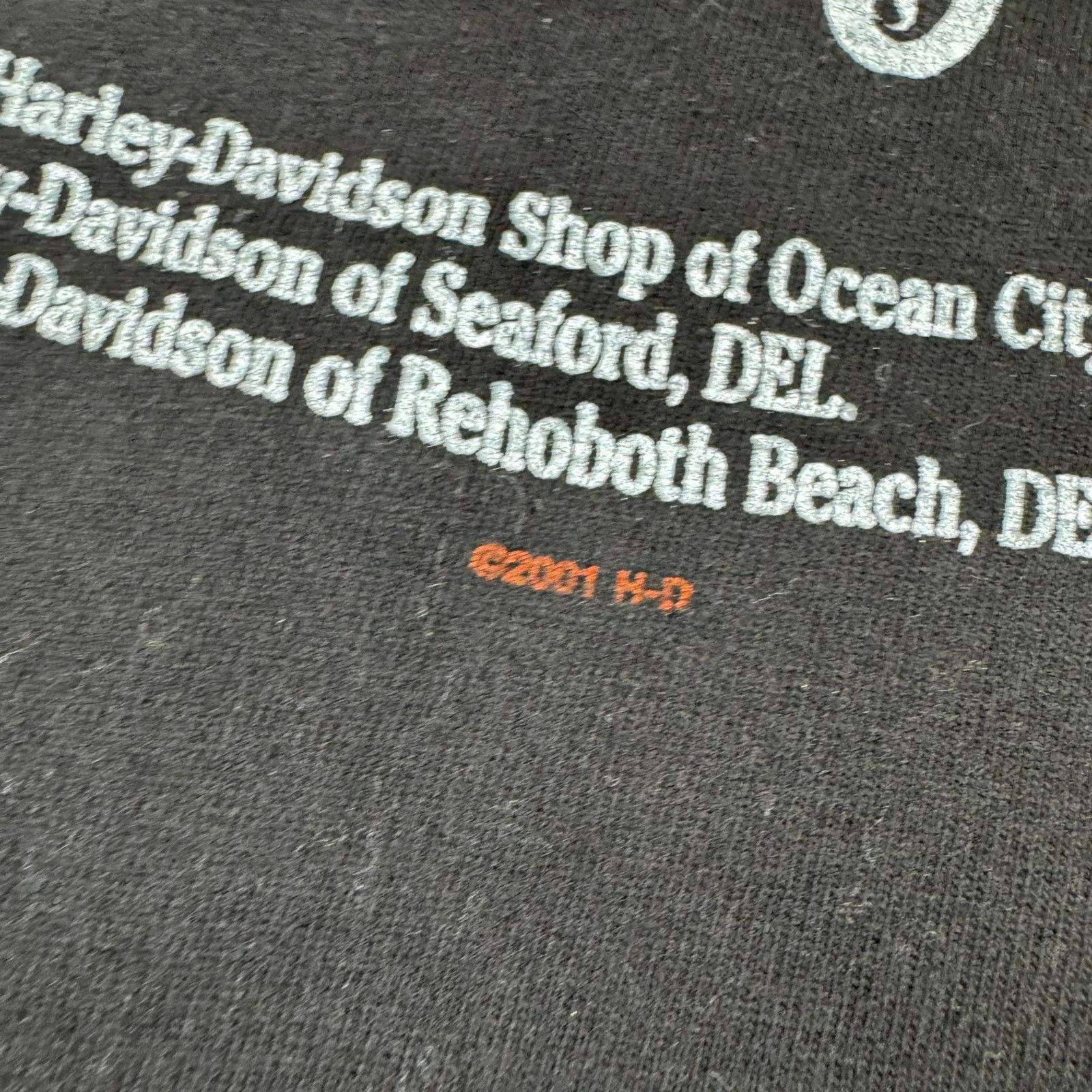 Harley Davidson Vintage Y2K Harley Davidson Delmarva T-Shirt - 2001 Size US L / EU 52-54 / 3 - 4 Thumbnail