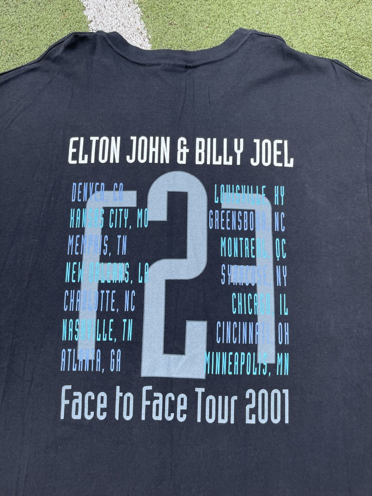 Band Tees × Rap Tees × Vintage 2001 Billy Joel Elton John Face 2 Face Tour T-Shirt Size US XL / EU 56 / 4 - 6 Thumbnail