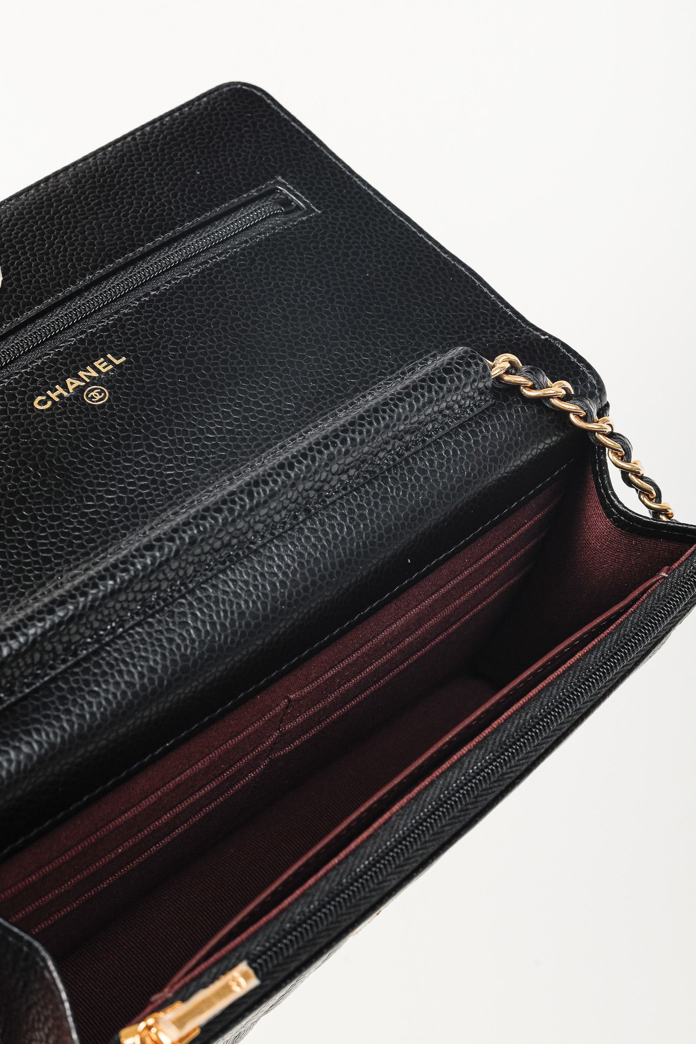 Chanel Chanel Caviar Leather Gold Strap Classic Wallet-On-Chain Size ONE SIZE - 12 Thumbnail