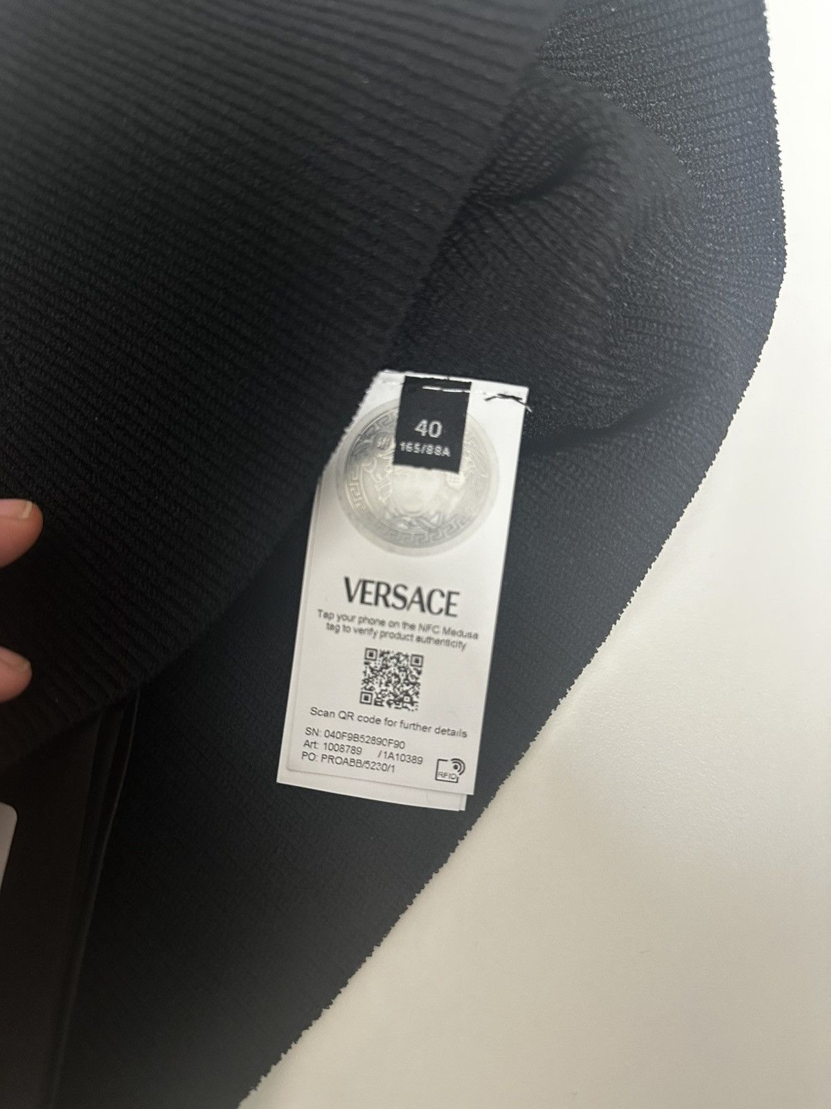 Versace Versace Black Knitted Top Size S / US 4 / IT 40 - 6 Thumbnail