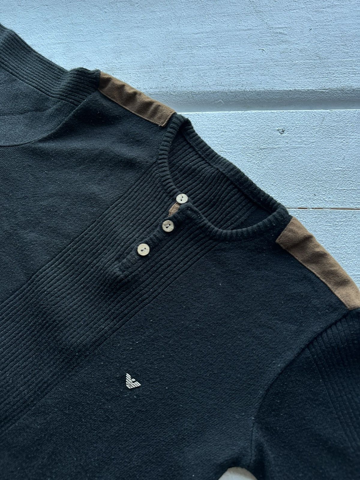 Armani 🚨EMPORIO ARMANI JEANS LONGSLEEVE SWEATER VNTG 90s Italy Size US XS / EU 42 / 0 - 4 Thumbnail