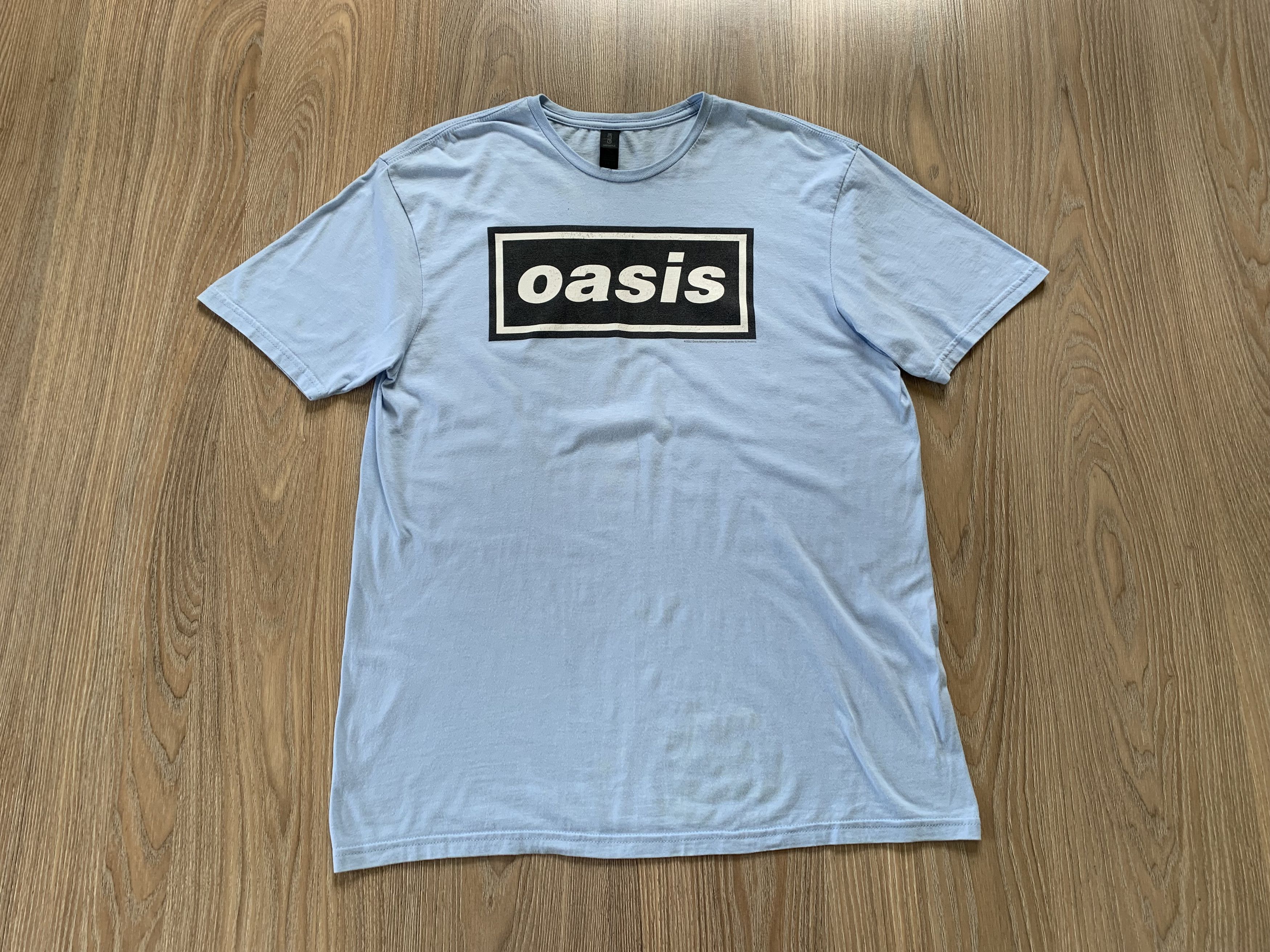 Band Tees × Gildan Oasis Gildan Big Logo T Shirt Size US L / EU 52-54 / 3 - 2 Thumbnail