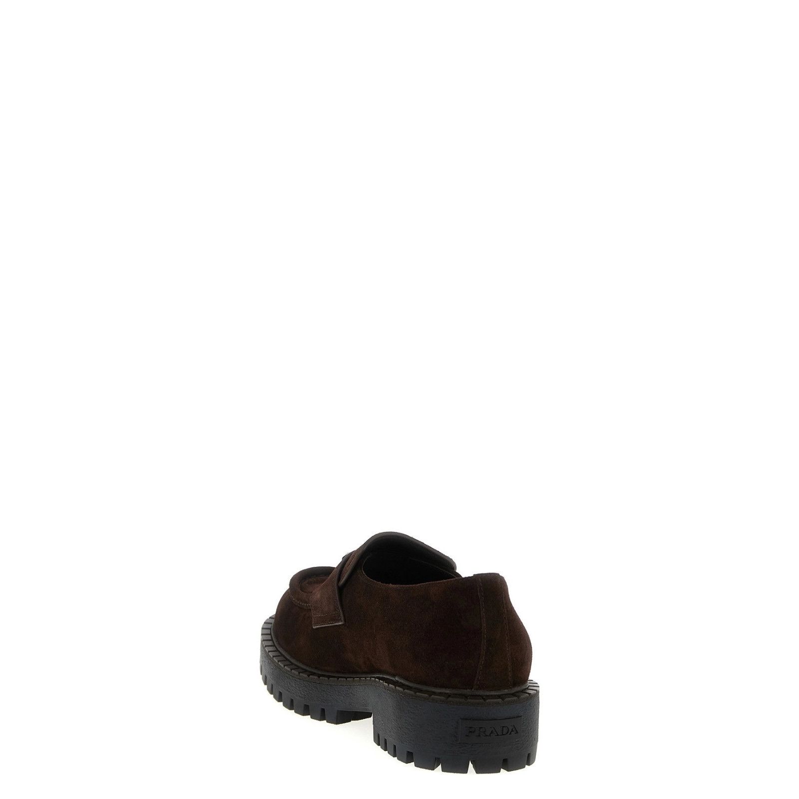 Prada PRADA $1250 Dark Brown Suede Loafers New & Authentic (Men's Size US 12 / EU 45 - 3 Thumbnail
