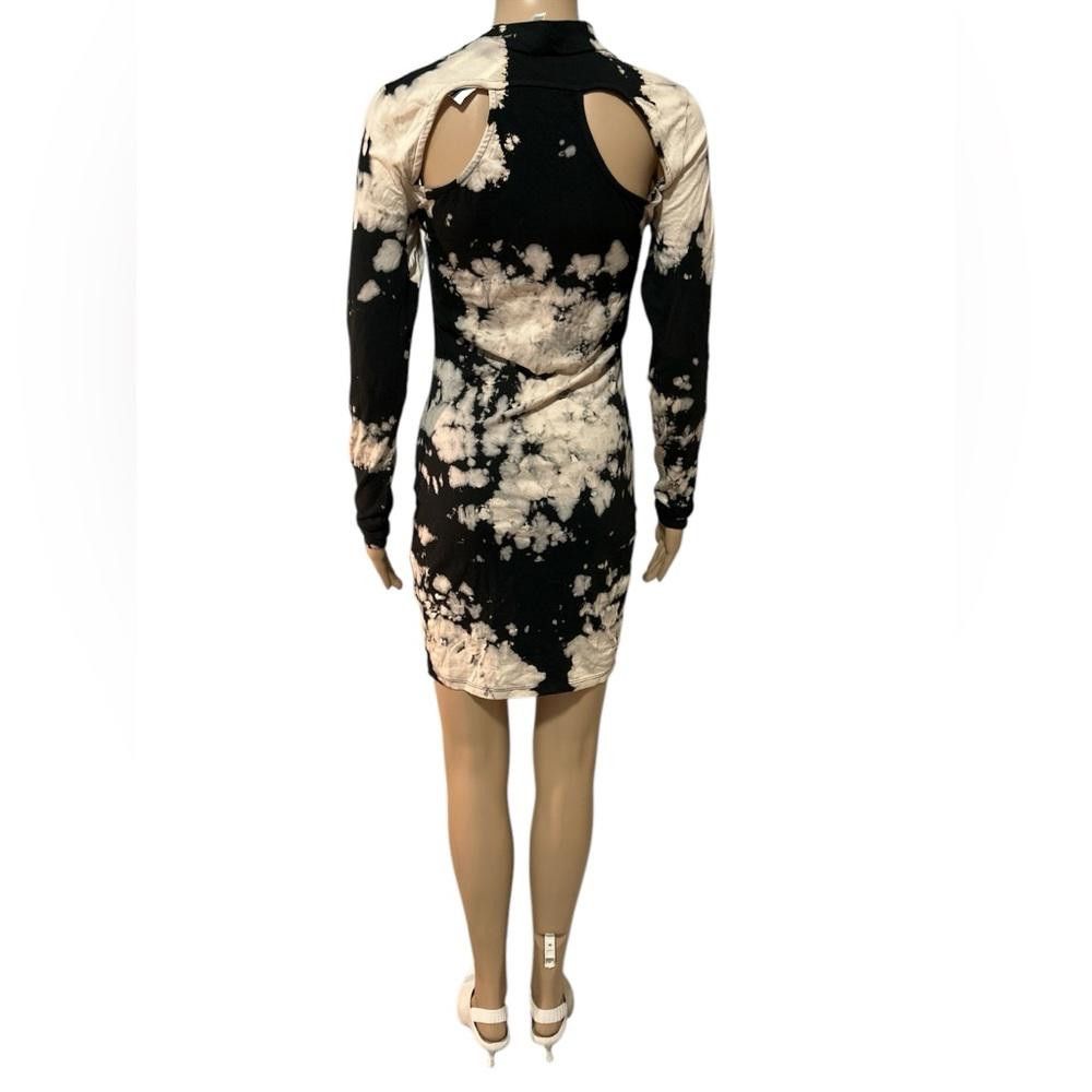 H&M Stylish Black and Cream Women's Dress Size S / US 4 / IT 40 - 3 Thumbnail
