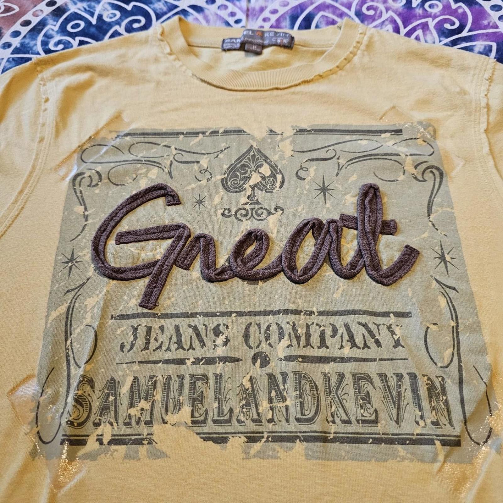 Designer Samuel and Kevin Yellow T-Shirt Size US M / EU 48-50 / 2 - 2 Thumbnail