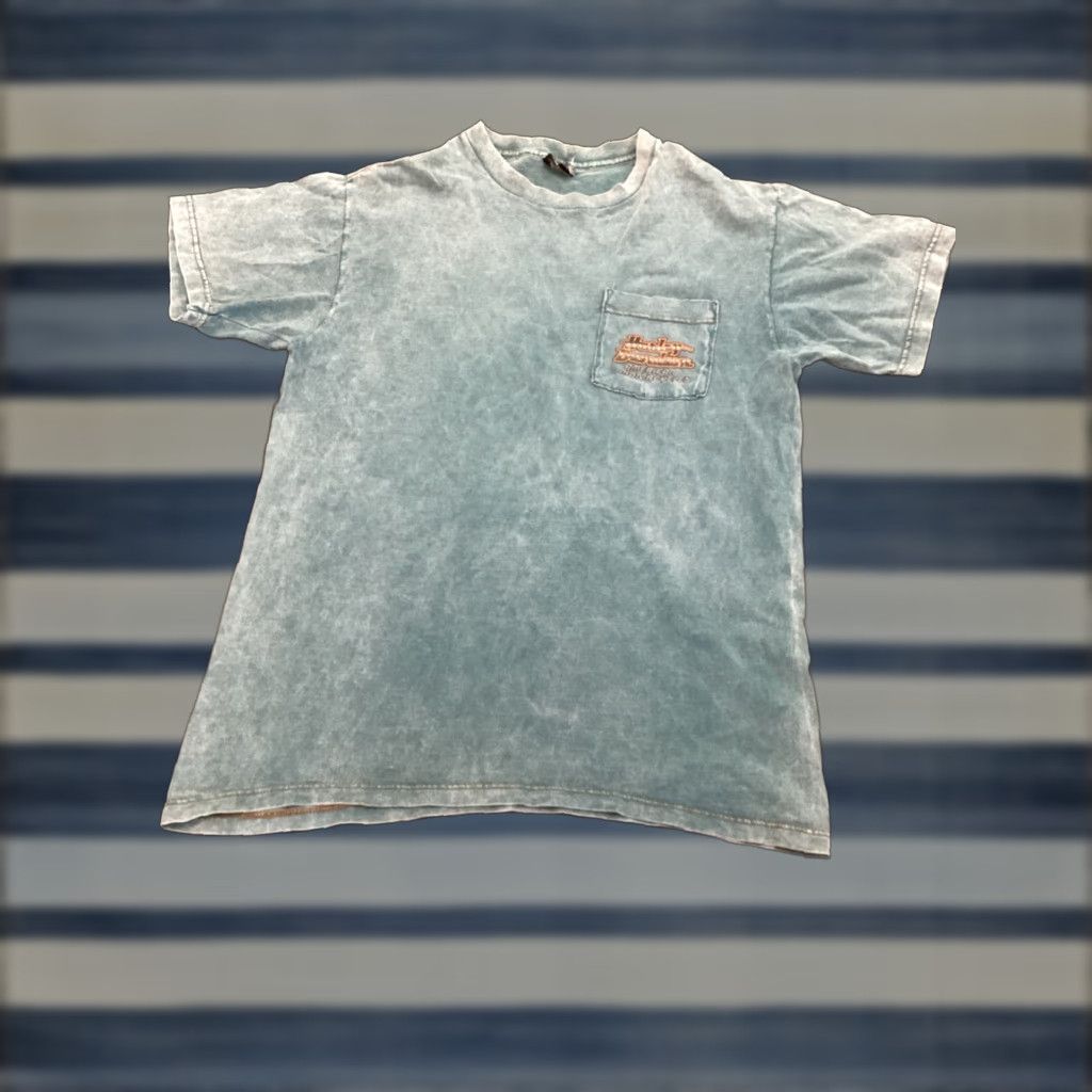Harley Davidson Harley-Davidson Biker T-Shirt Men's Large Blue Crew Neck Short Sleeve Double-Sided American Motorcycles Size US L / EU 52-54 / 3 - 1 Thumbnail