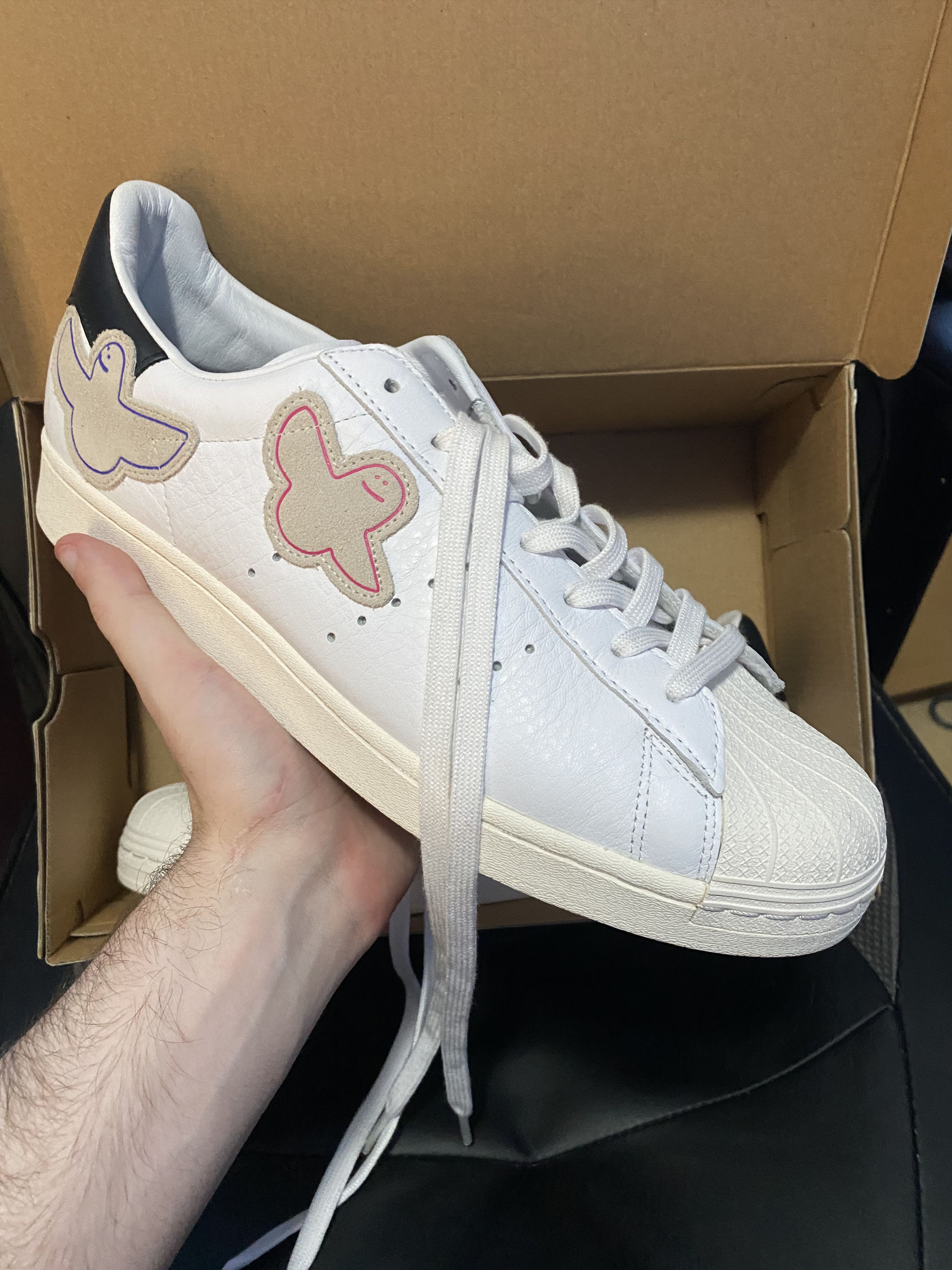 Adidas Adidas x Mark Gonzales Superstar ADV "Shmoo" Size US 13 / EU 46 - 2 Thumbnail
