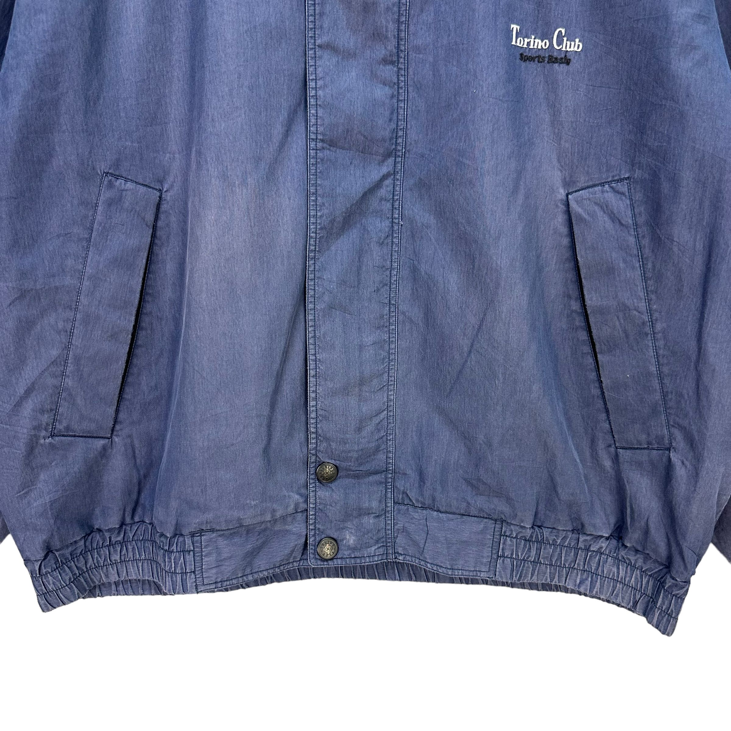 Japanese Brand TRASHED🔥 TORINO CLUB NECK LOGO JACKET #7539-151 Size US L / EU 52-54 / 3 - 4 Thumbnail