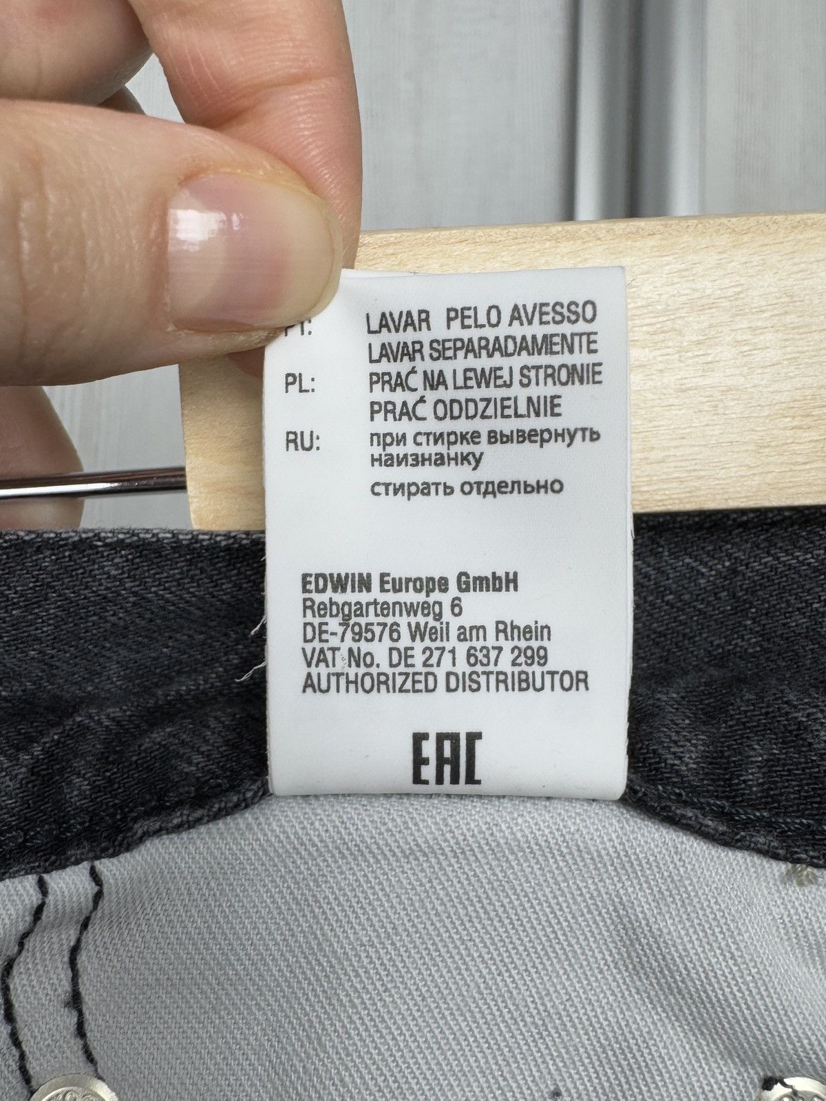 Edwin Edwin Made in Japan Slim Tapered White Selvedge Denim Jeans Size US 32 / EU 48 - 13 Thumbnail