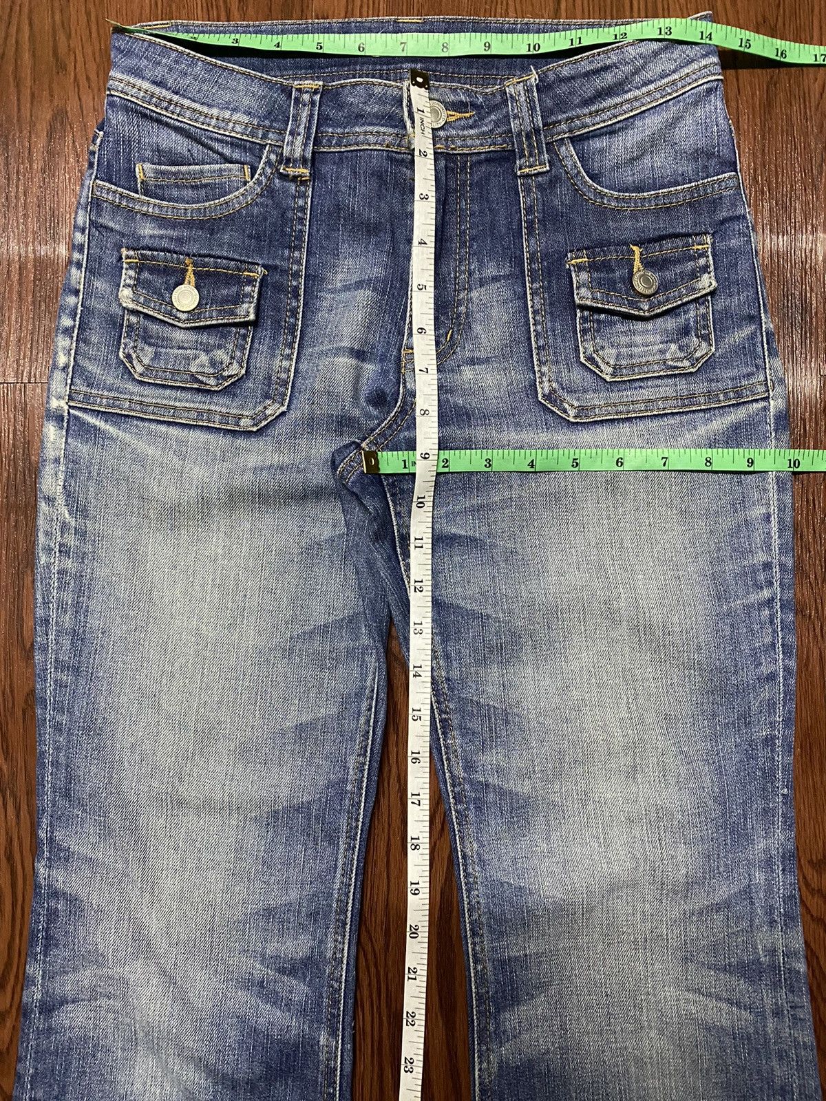 Japanese Brand Vintage Bush Pants Blue Faded Wash Japanese Brand Jeans Size US 28 / EU 44 - 12 Thumbnail