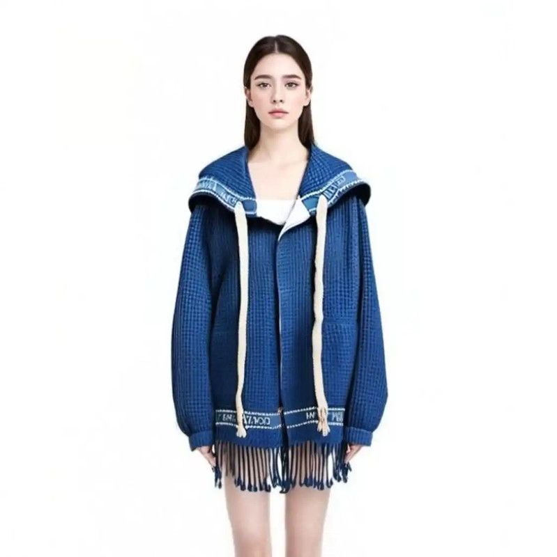 Loewe Loewe Blue Check Long Sleeve Cardigan 0089 Size XL / US 12-14 / IT 48-50 - 1 Thumbnail