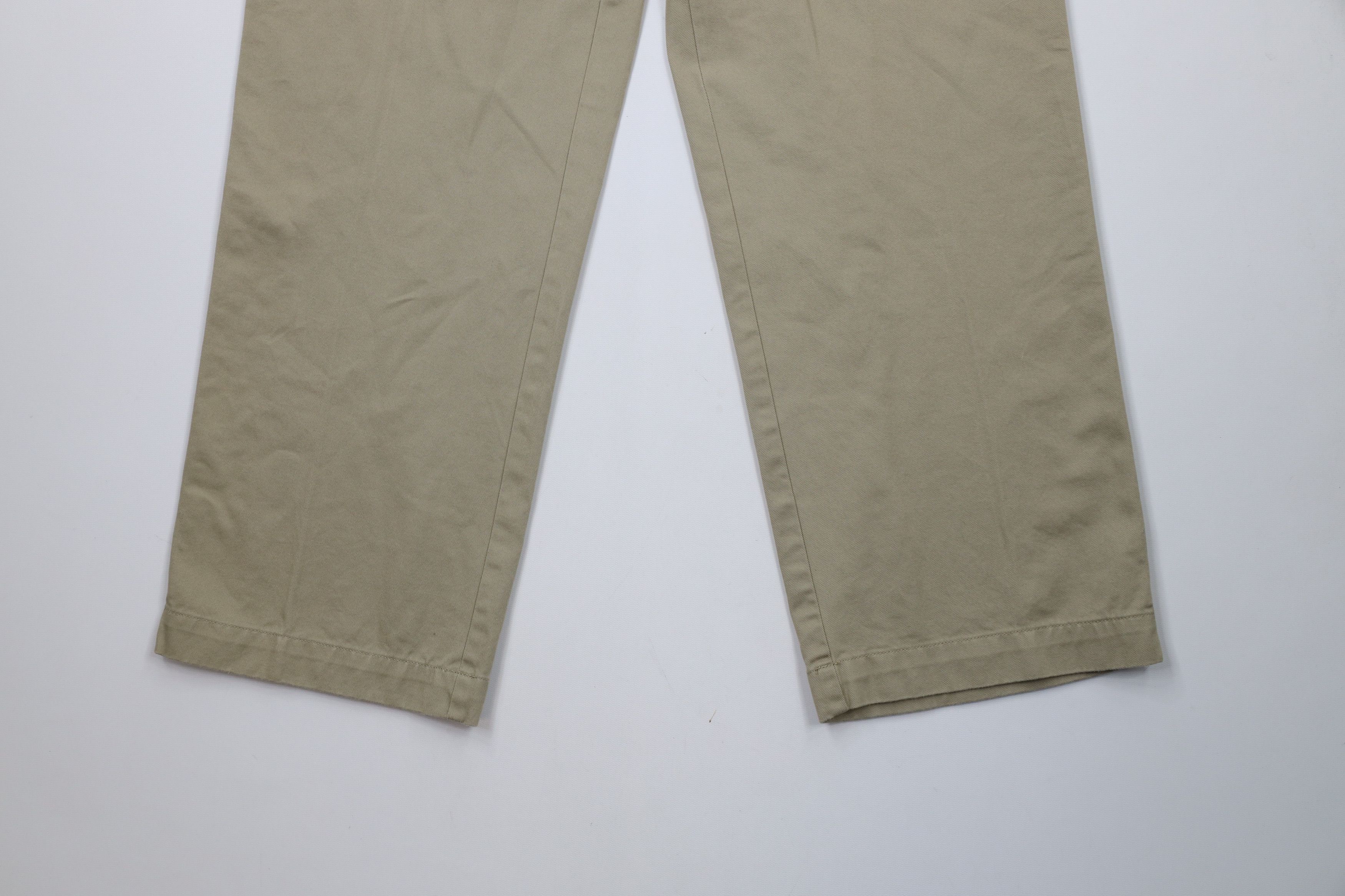Tommy Hilfiger × Vintage Vintage 90s Tommy Hilfiger Wide Leg Chino Pants Khaki Cotton Size US 30 / EU 46 - 4 Thumbnail