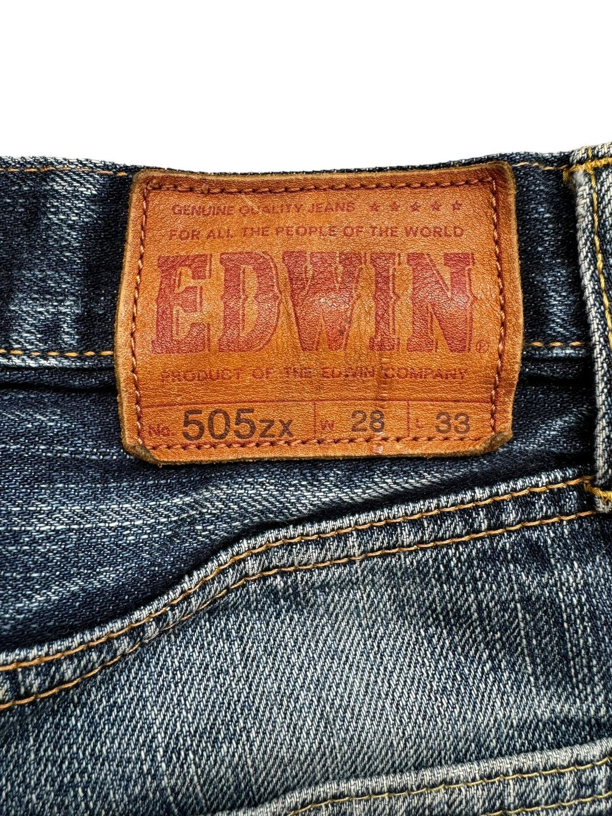 Edwin Vintage Edwin 505zx Distressed Selvedge Jeans Size US 28 / EU 44 - 16 Thumbnail