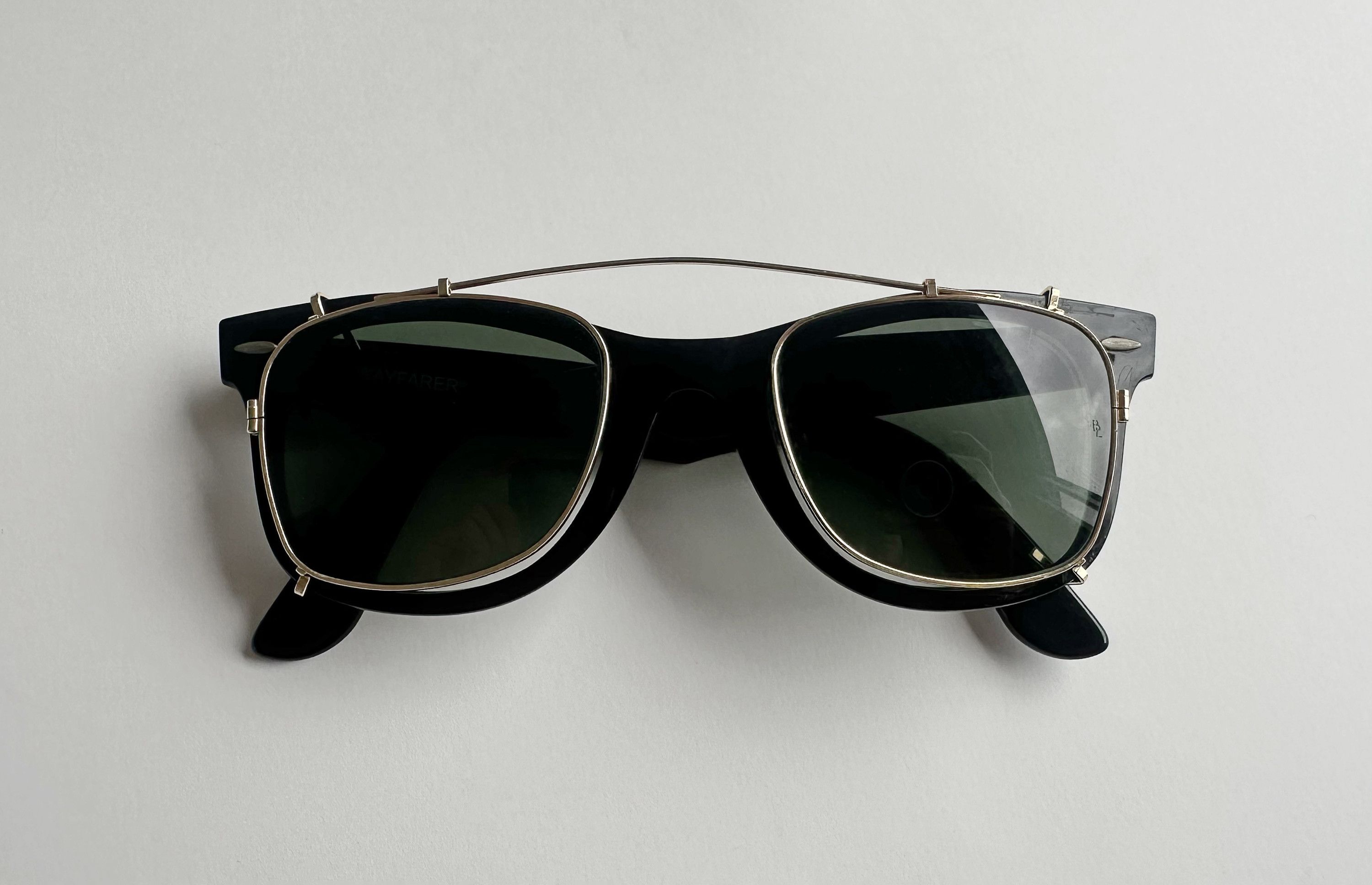 Vintage Bausch & Lomb Clip On with Luxottica Frame | 50-22