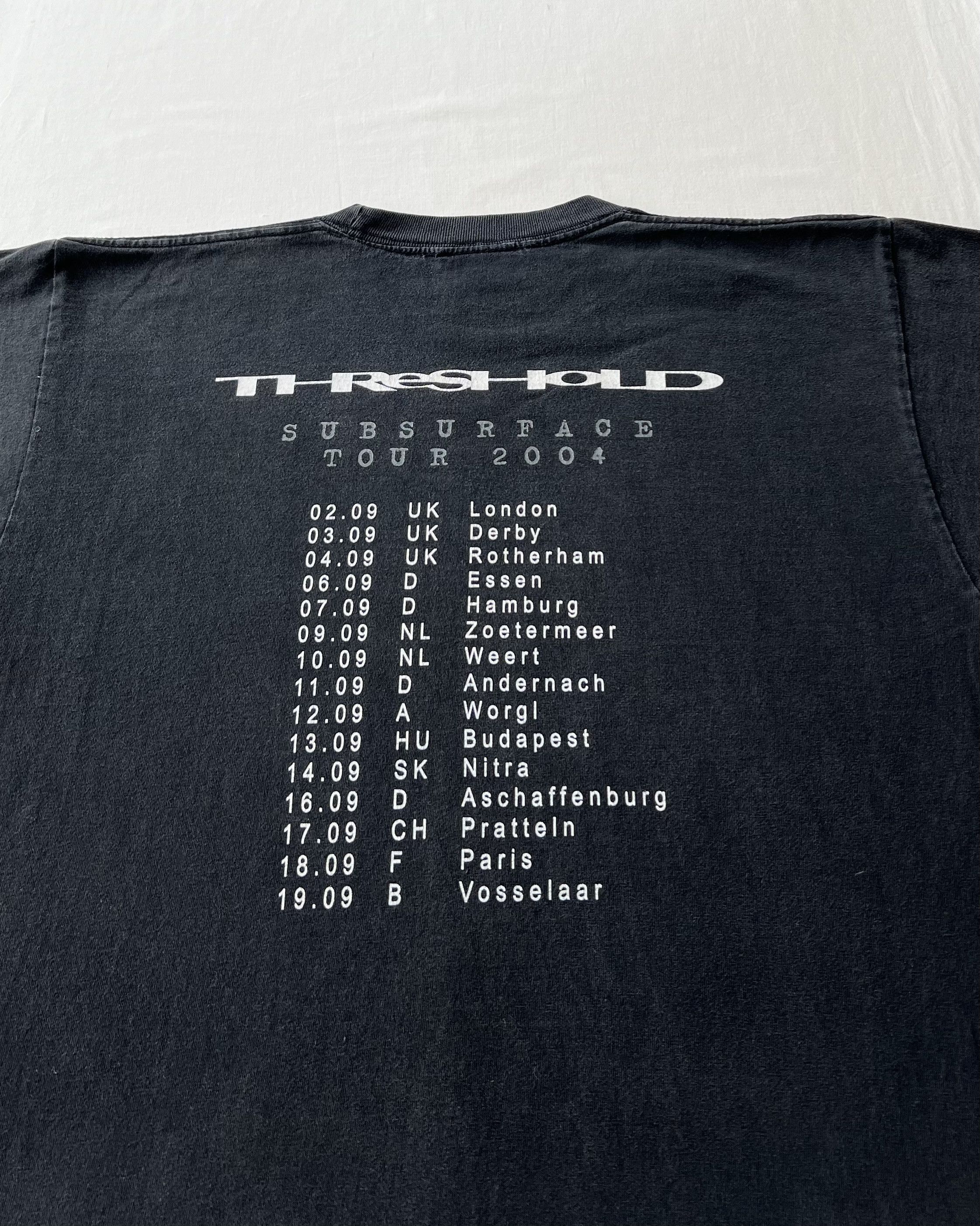 Band Tees Vintage 2004 Threshold Subsurface Metal Band Black T-shirt Size US L / EU 52-54 / 3 - 15 Thumbnail
