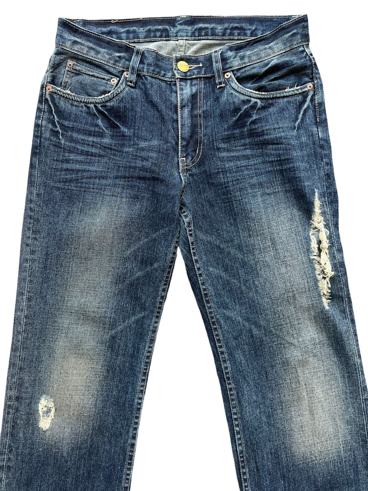 Japanese Brand Japanese Brand Distressed Ripped Faded Denim Jeans 34x34.5 Size US 34 / EU 50 - 3 Thumbnail