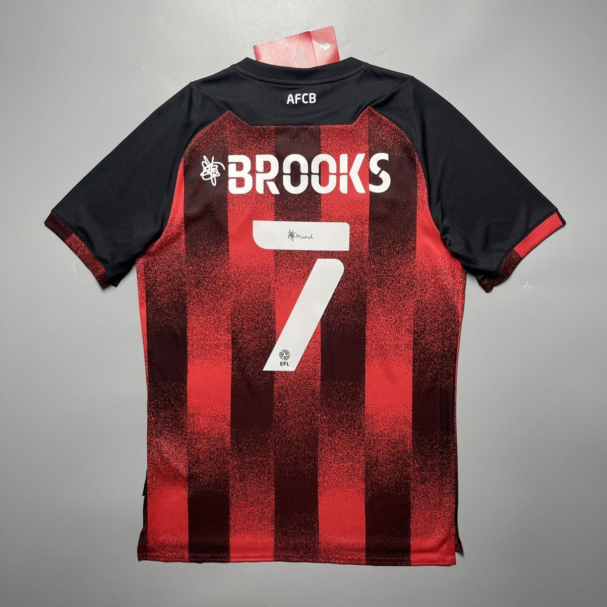 Umbro BOURNEMOUTH UMBRO 2020/2021 FOOTBALL HOME JERSEY #7 BROOKS Size US S / EU 44-46 / 1 - 1 Thumbnail