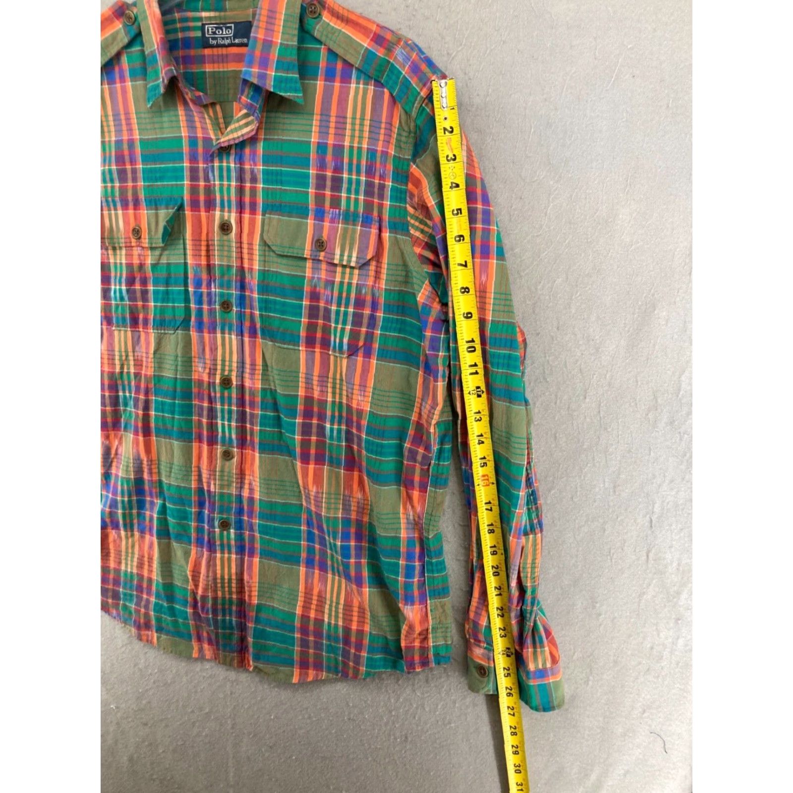 Polo Ralph Lauren Polo Ralph Lauren Large Men's Plaid Button-Up Shirt Long Sleeve Multicolor Preppy Casual Size US L / EU 52-54 / 3 - 4 Thumbnail