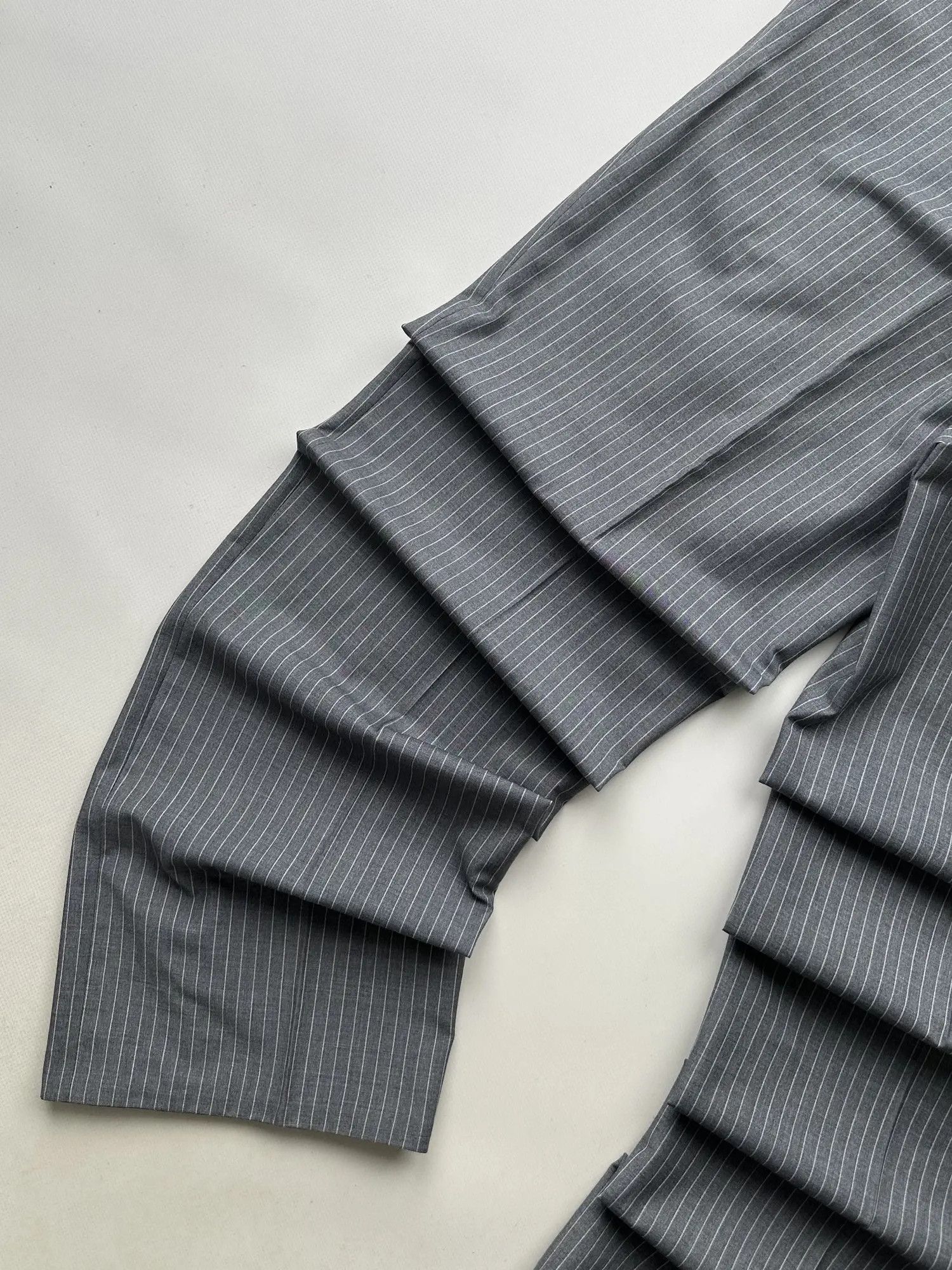 Armani Armani Collezioni Vintage Striped Wool Pants Size US 36 / EU 52 - 12 Thumbnail