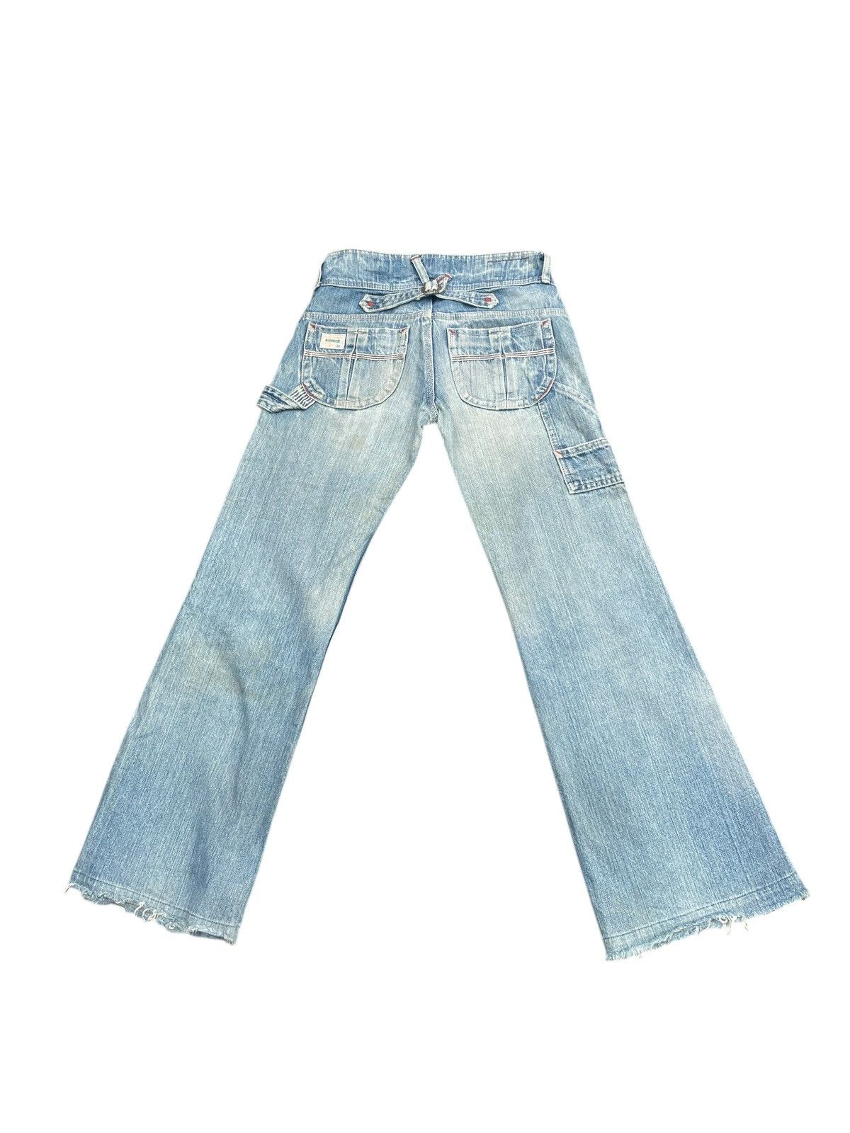 Japanese Brand Vintage Betty Smith Flare Distresed Size 29" - 6 Thumbnail