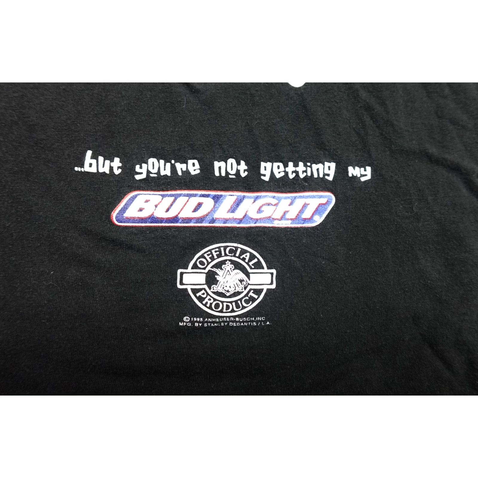 Vintage VINTAGE Bud Light Shirt Mens Large Black I Love You Man 90s Stanley Desantis Size US L / EU 52-54 / 3 - 2 Thumbnail