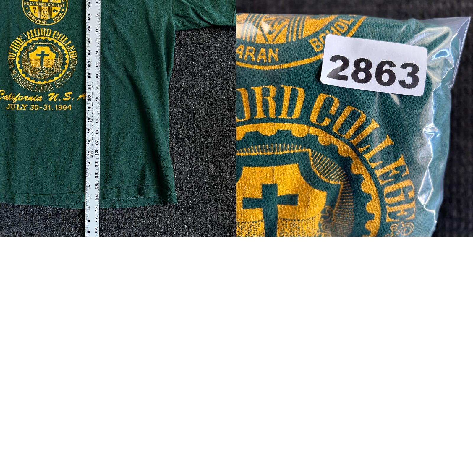 Vintage VINTAGE Blue Wave T-Shirt College Grand Reunion 90s Green XL Mens Short Sleeve Crew Neck Cotton Graphic Print Single Stitch Universal USA Size US XL / EU 56 / 4 - 8 Thumbnail
