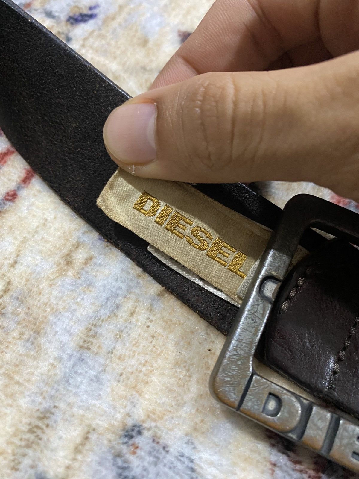 Diesel Diesel Belt Leather Brown Made Italy Size 38 - 9 Thumbnail