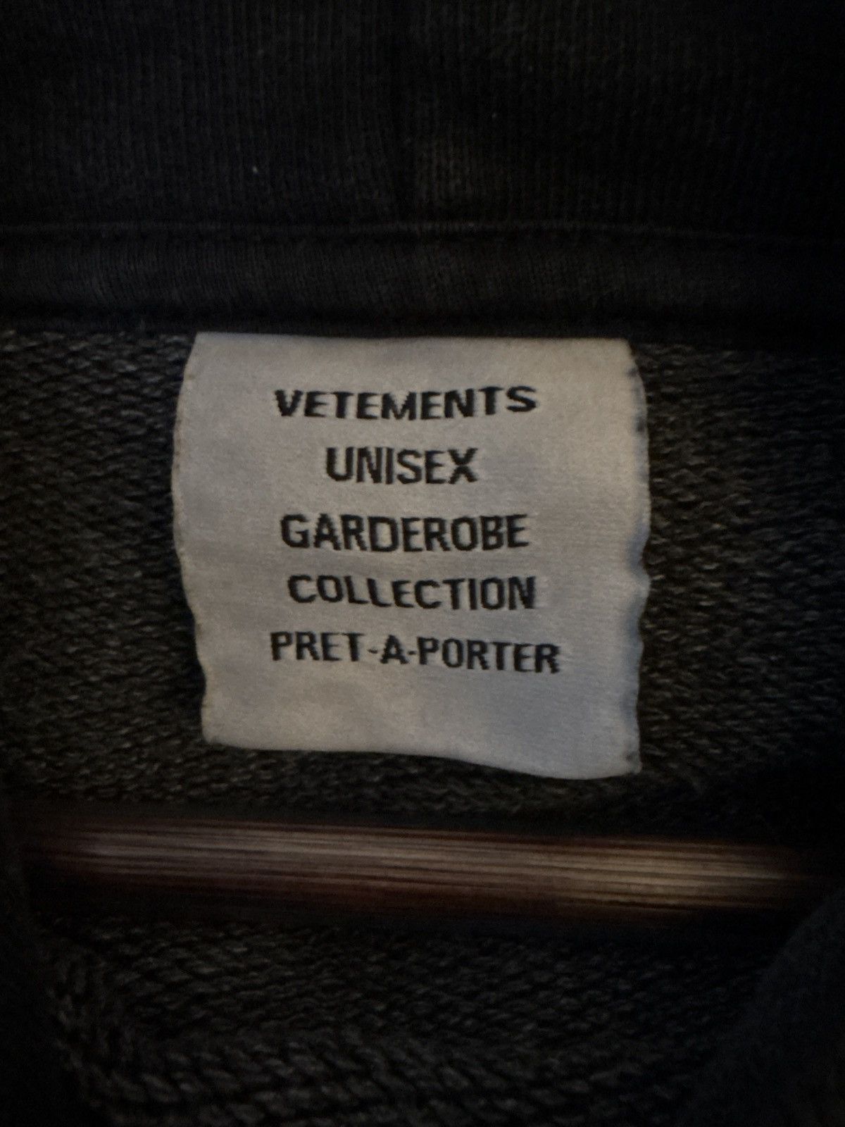 Vetements Vetements Royal Black Hoodie Size US M / EU 48-50 / 2 - 7 Thumbnail