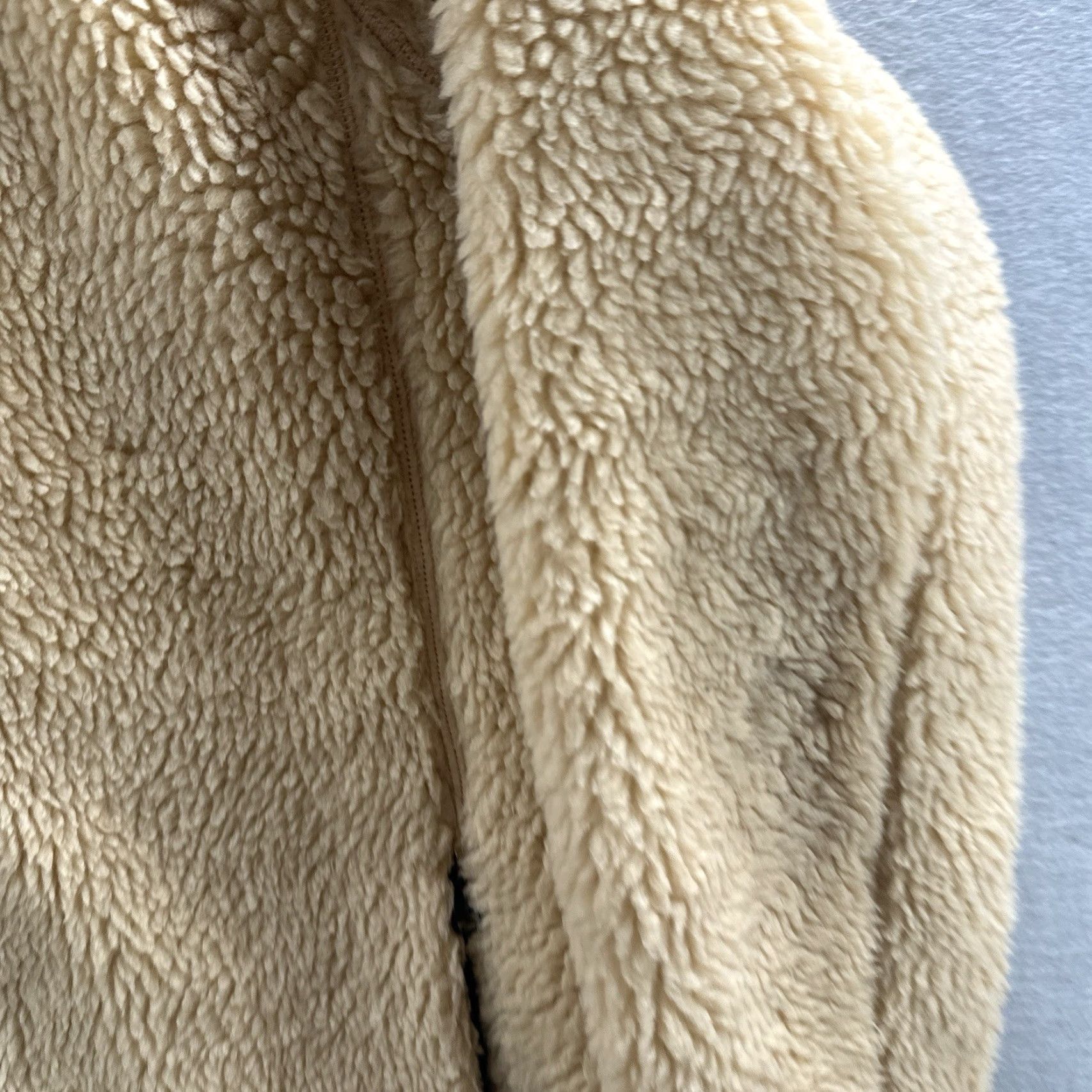 Everlane Everlane ReNew Fleece Jacket Womens M Full Zip Faux Shearling Fleece Teddy Bear - Beige - XS-XXL? Size M / US 6-8 / IT 42-44 - 6 Thumbnail