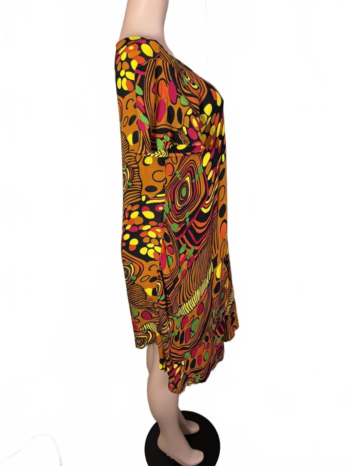 Other Boho Festival Dress Bold Tribal Print Flowy Chic. Large. Size L / US 10 / IT 46 - 6 Thumbnail