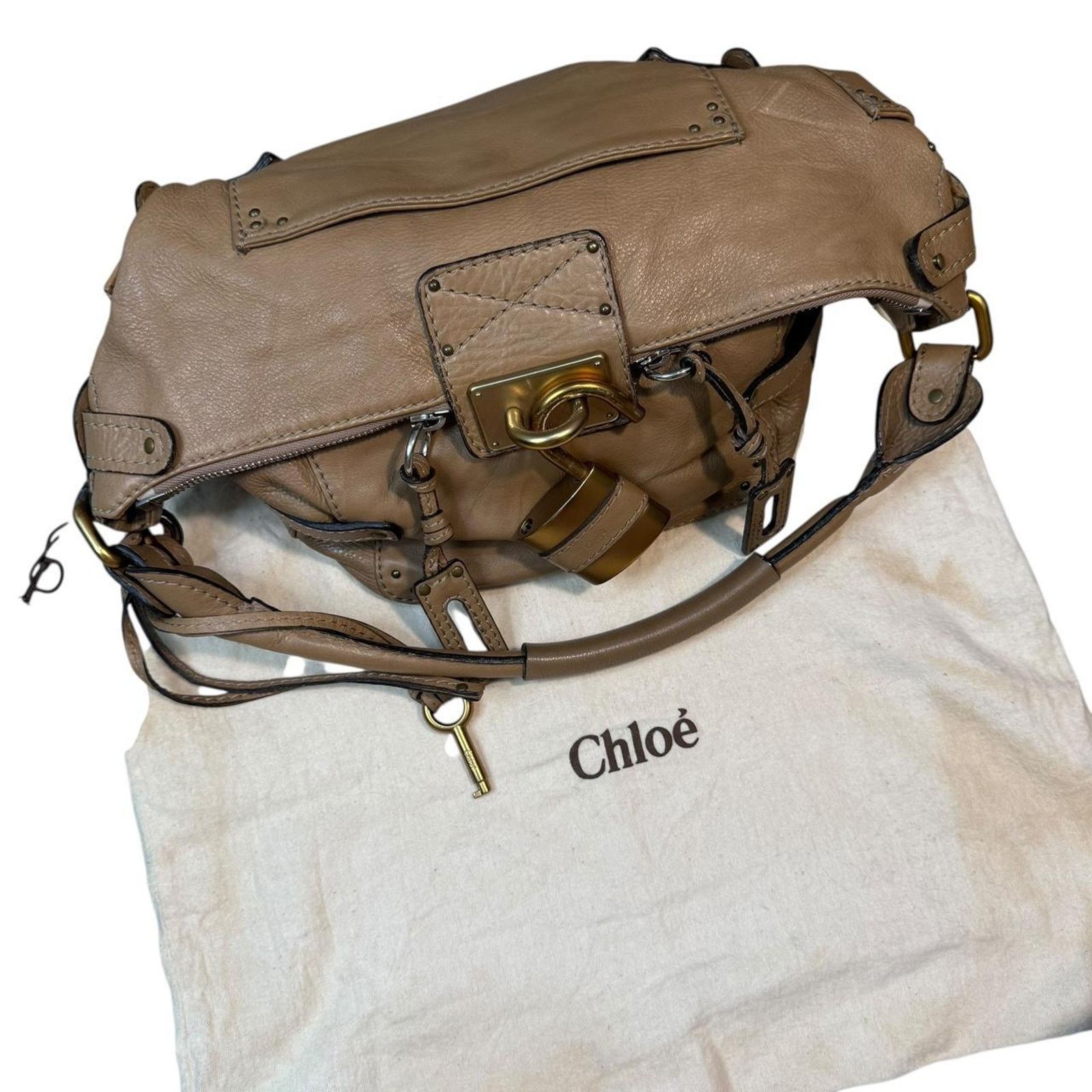 Chloe Chloe Paddington Brown Leather Shoulder Bag Y2K Size ONE SIZE - 6 Thumbnail