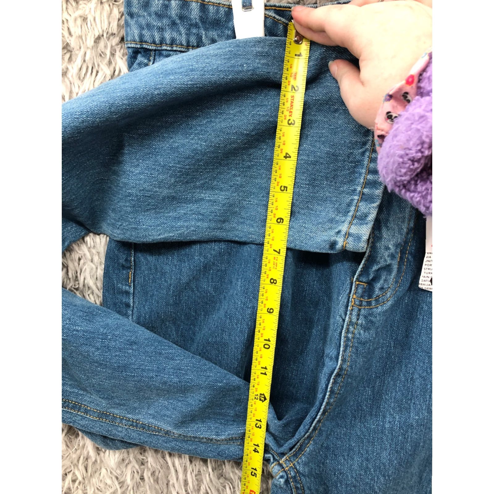 Boohoo Boohoo High Rise Mom Jeans Size 8 Tall Womens Dark Wash Blue Denim Jeans Size 30" / US 8 / IT 44 - 7 Thumbnail