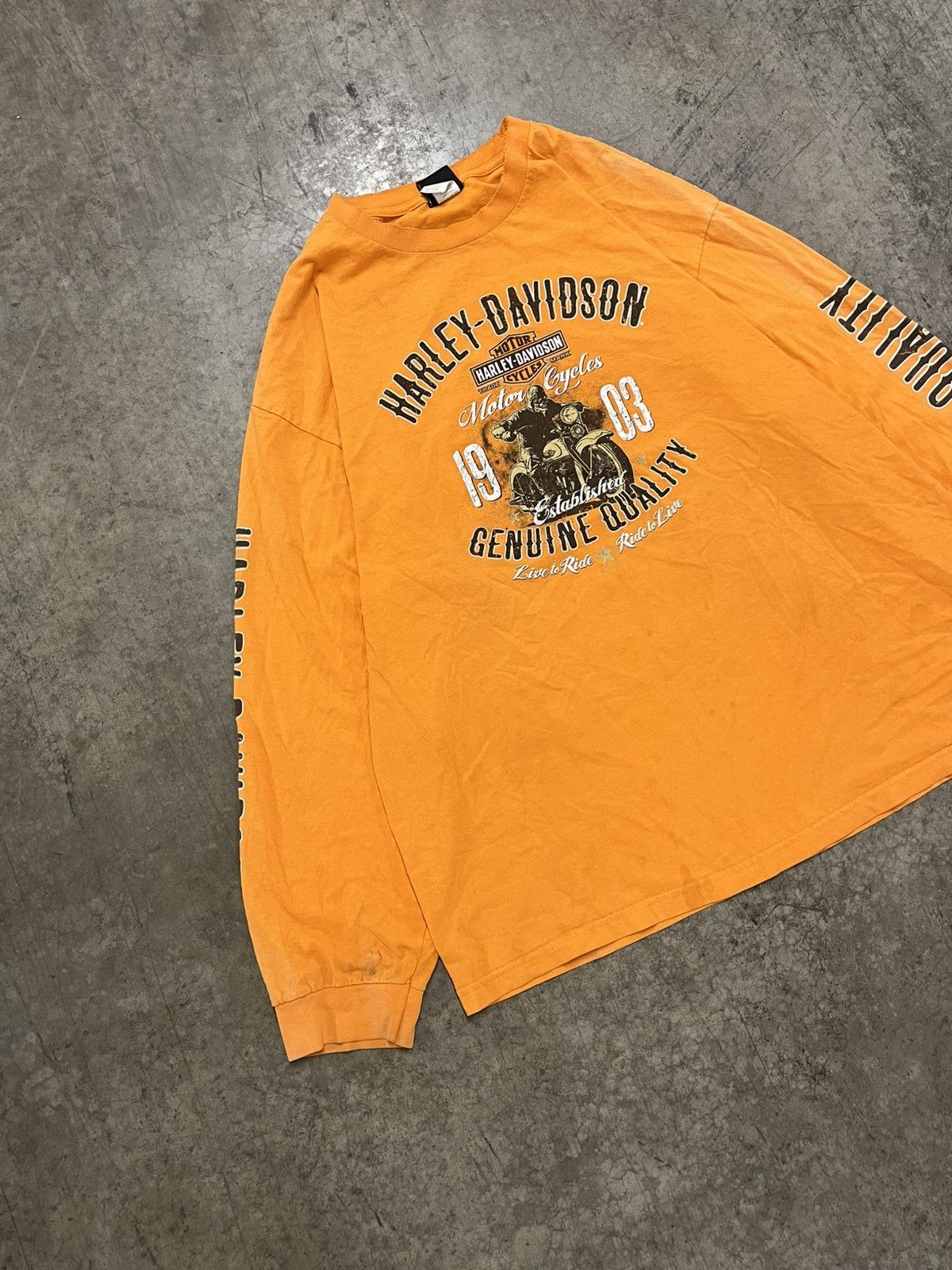 Harley Davidson × Vintage Harley Davison vintage longsleeve tee shirt hype rare 90s Size US XXL / EU 58 / 5 - 3 Thumbnail