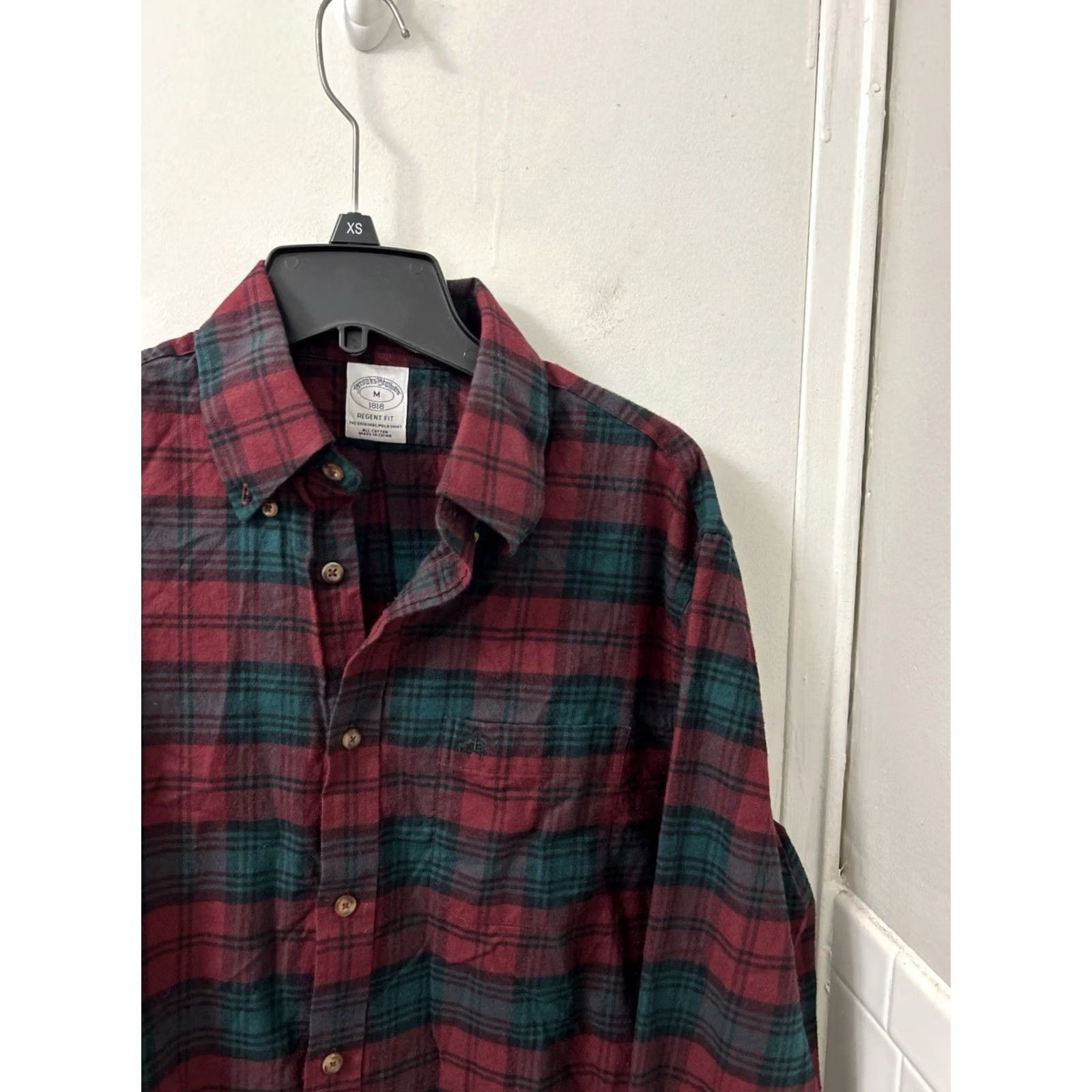Brooks Brothers Brooks Brothers Original Polo Shirt Mens M Red Green Flannel Button Down L/S Size US M / EU 48-50 / 2 - 4 Thumbnail