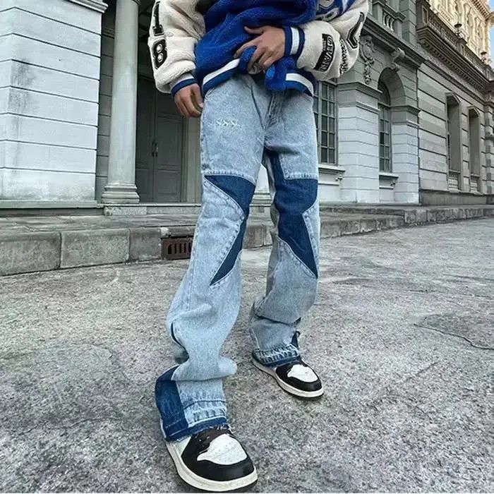 Japanese Brand Five Stars Embroidery Jeans Size US 32 / EU 48 - 1 Thumbnail