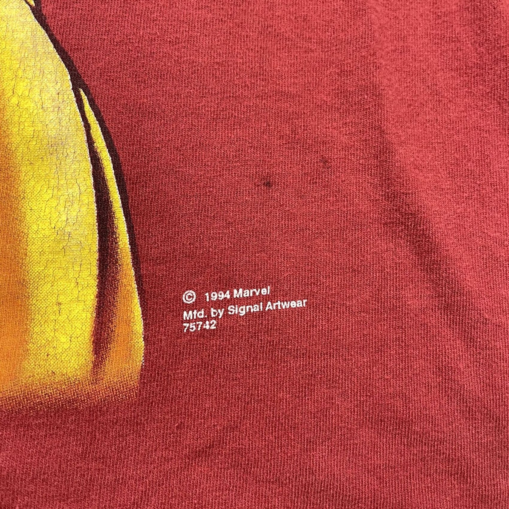 Vintage VINTAGE Signal Marvel Wolverine Shirt Mens M Red 90s Comic X-Men Short Sleeve Crew Neck Cotton T-Shirt Size US M / EU 48-50 / 2 - 4 Thumbnail