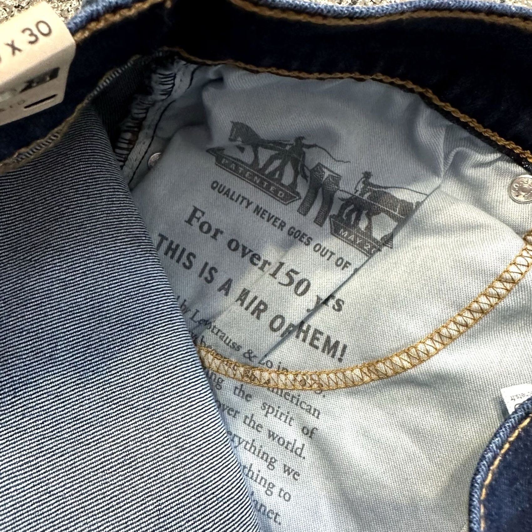 Levi's Levi's Jeans 505 Regular Straight Dark Wash 30x30 Mens Jeans Stretch Denim Blue Cotton Polyester Spandex 5-Pocket Mens Size US 30 / EU 46 - 6 Thumbnail