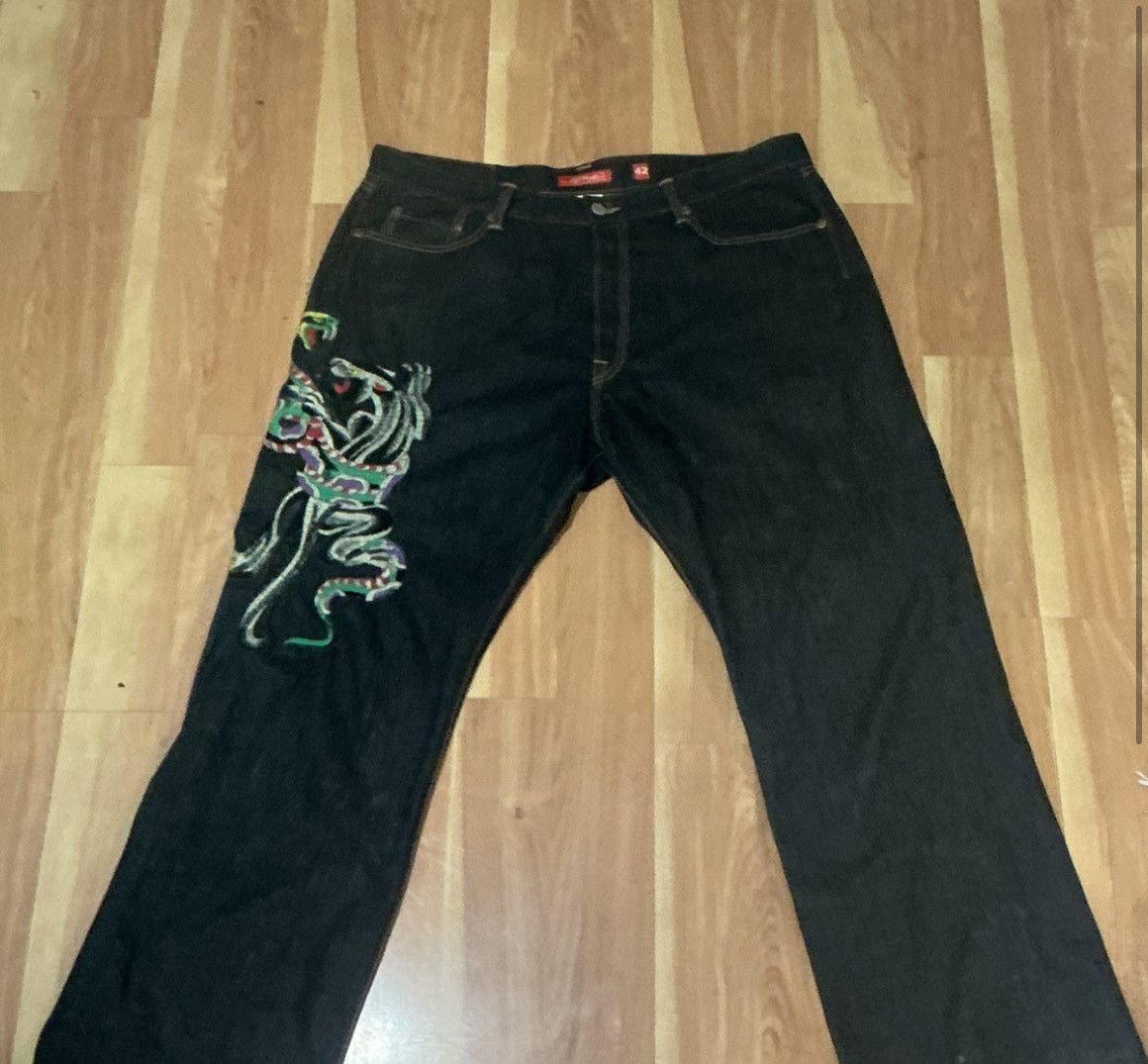 Ed Hardy VINTAGE Y2K ED HARDY 42 X 34 100% COTTON Size US 42 / EU 58 - 4 Thumbnail