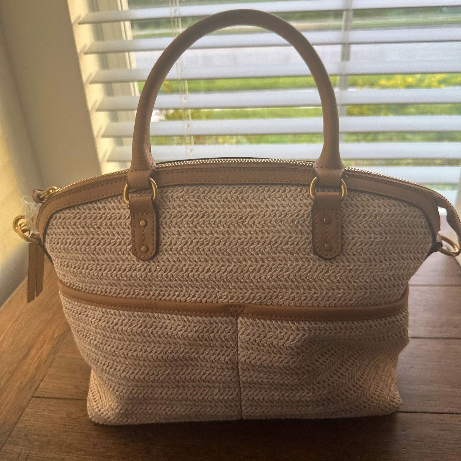 Other Style & Co Medium Straw Dome Satchel Natural Size ONE SIZE - 2 Thumbnail