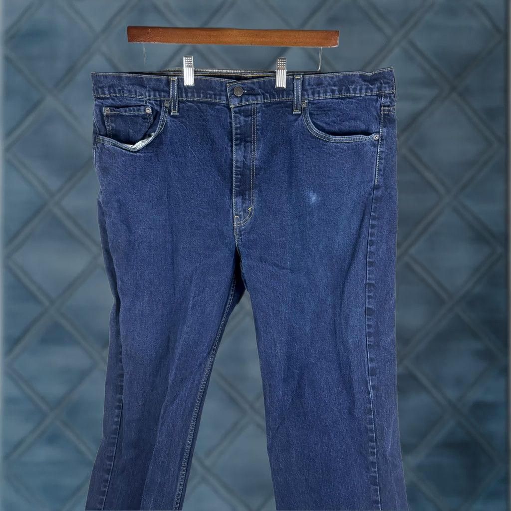 Levi's Levi's 550 Jeans Mens 44x29 Dark Blue Denim Relaxed Tapered Fit Size US 44 / EU 60 - 1 Thumbnail