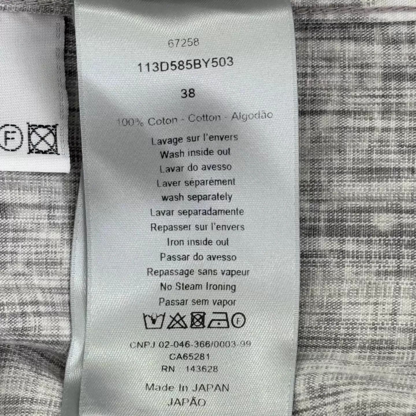 Dior DIOR Monogram Vintage Washed Shirt Size 38 New Size US S / EU 44-46 / 1 - 4 Thumbnail