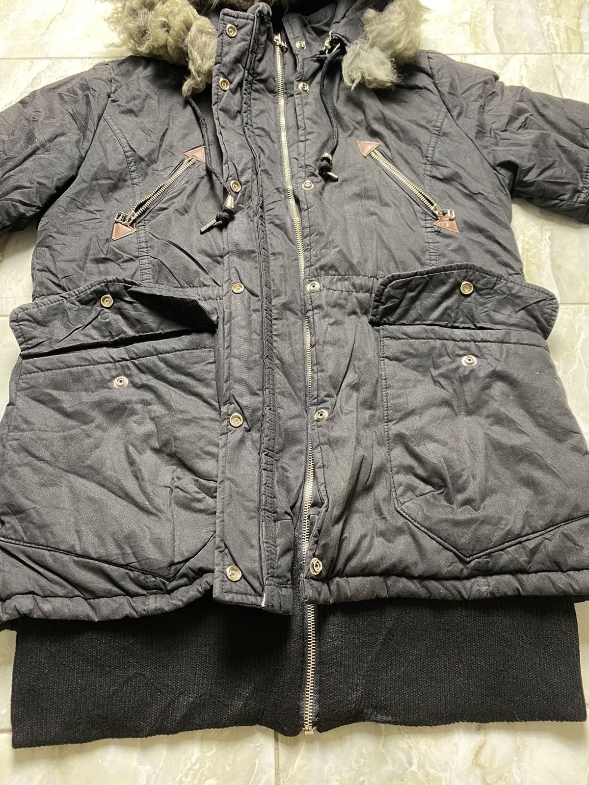 Japanese Brand Vintage Japanese Ifsixwasnine Style Fur Hood Hoodie Size US L / EU 52-54 / 3 - 10 Thumbnail
