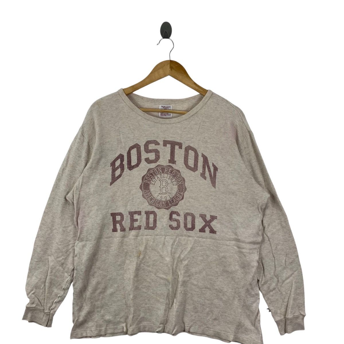 MLB MLB x BOSTON Red Sox Tee Shirt Long Sleeve Top Baseball Size US XL / EU 56 / 4 - 4 Thumbnail