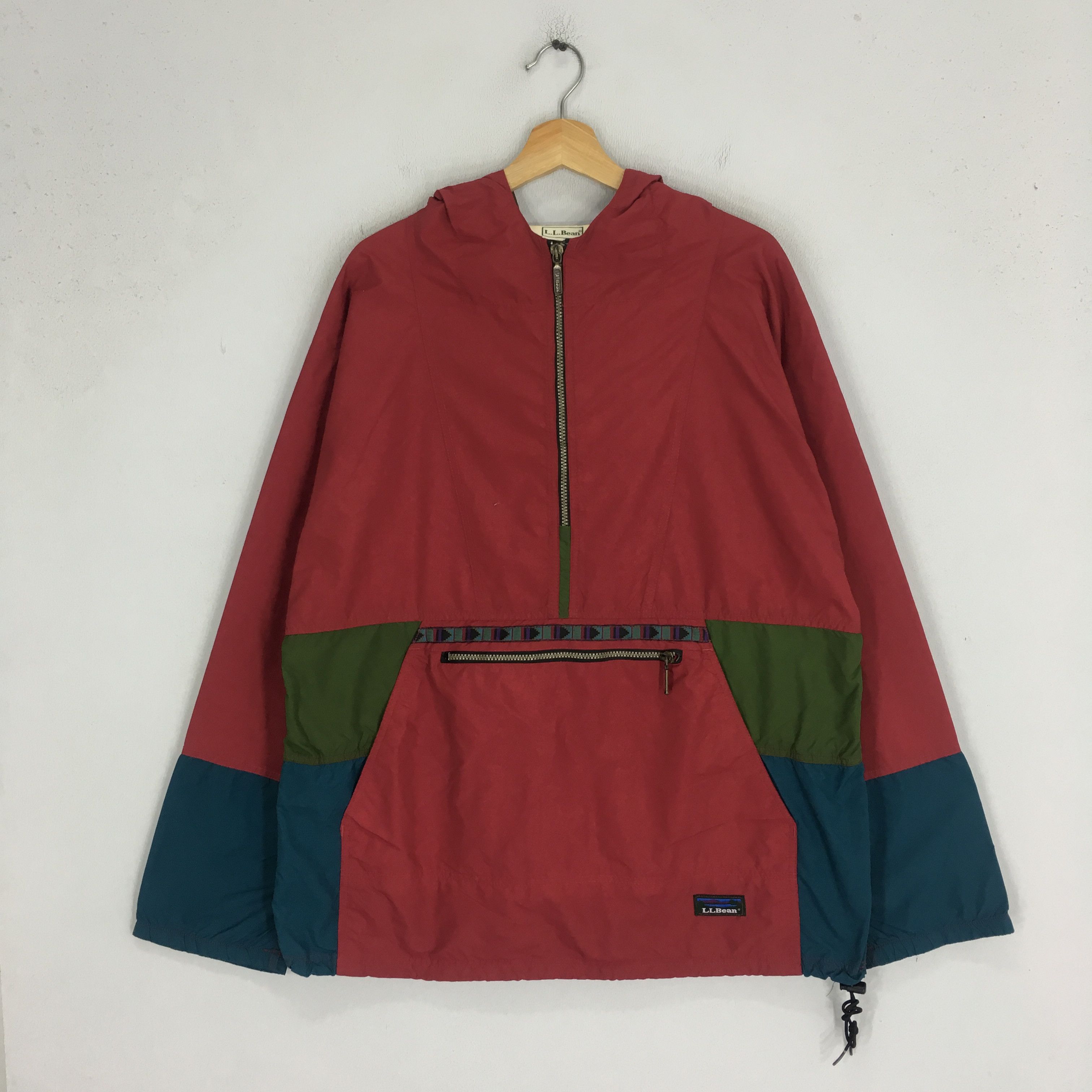 L.L. Bean Vintage 90s L.L Bean Sportswear Usa Anorak Jacket Size US L / EU 52-54 / 3 - 2 Thumbnail
