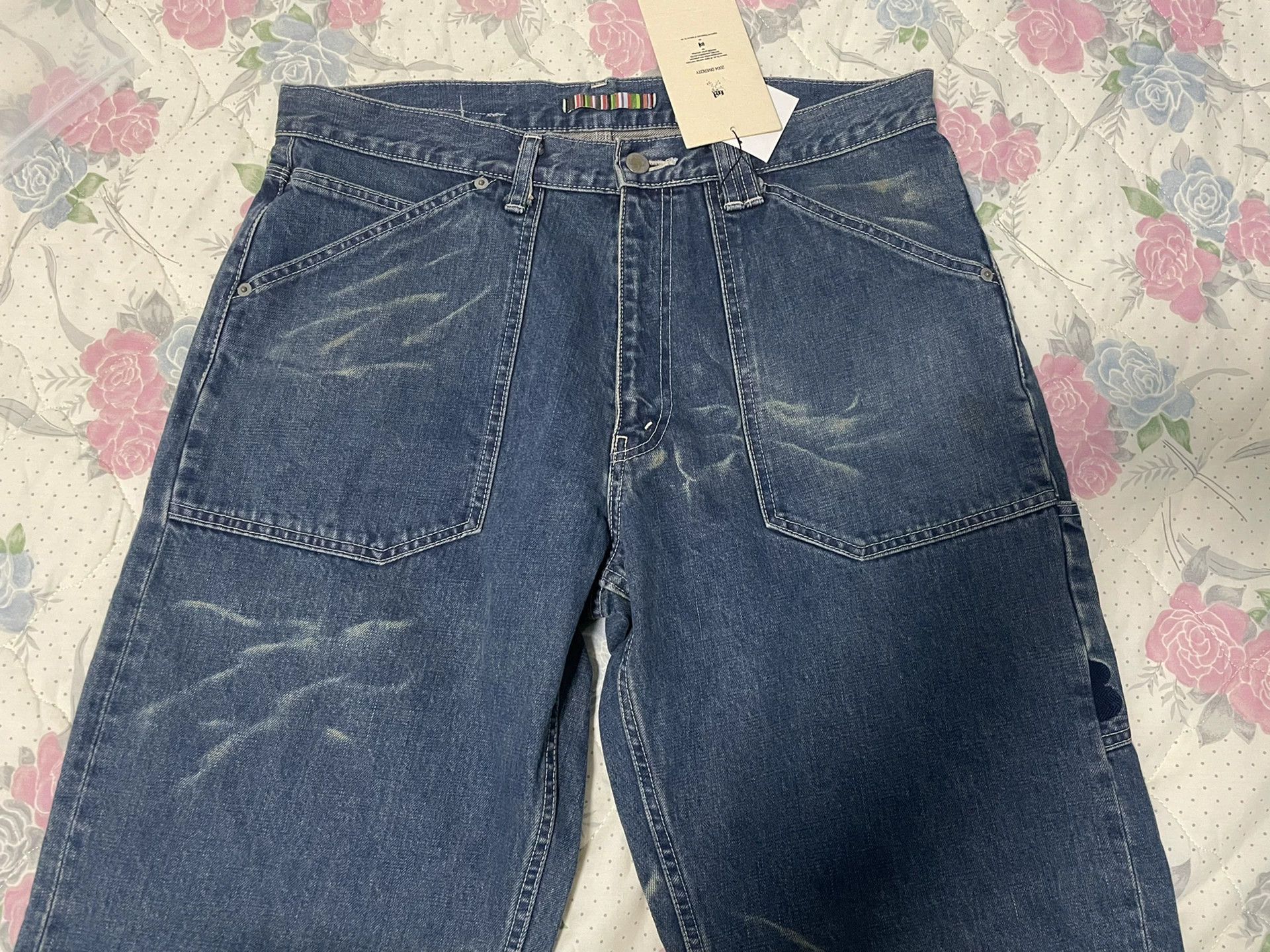 Other classic five bal Washed Denim Jeans Japan Vintage L NWT Size US 34 / EU 50 - 3 Thumbnail