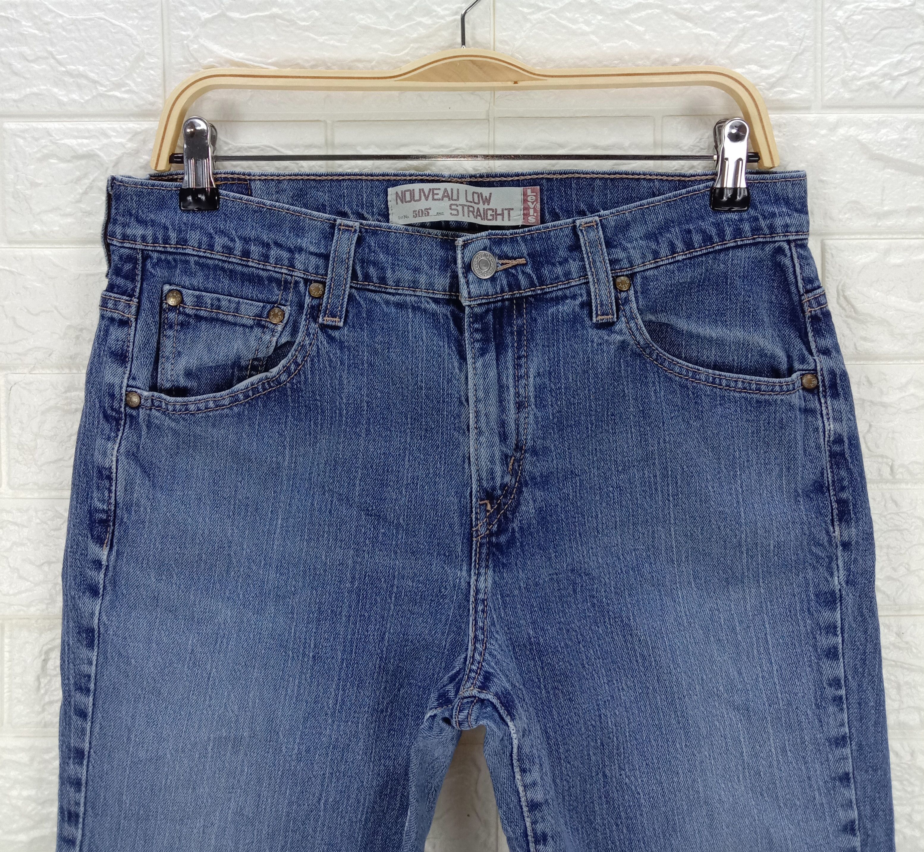 Levi's Vintage Levi's 505 Jeans Nouveau Low Straight Denim Size 31" - 2 Thumbnail