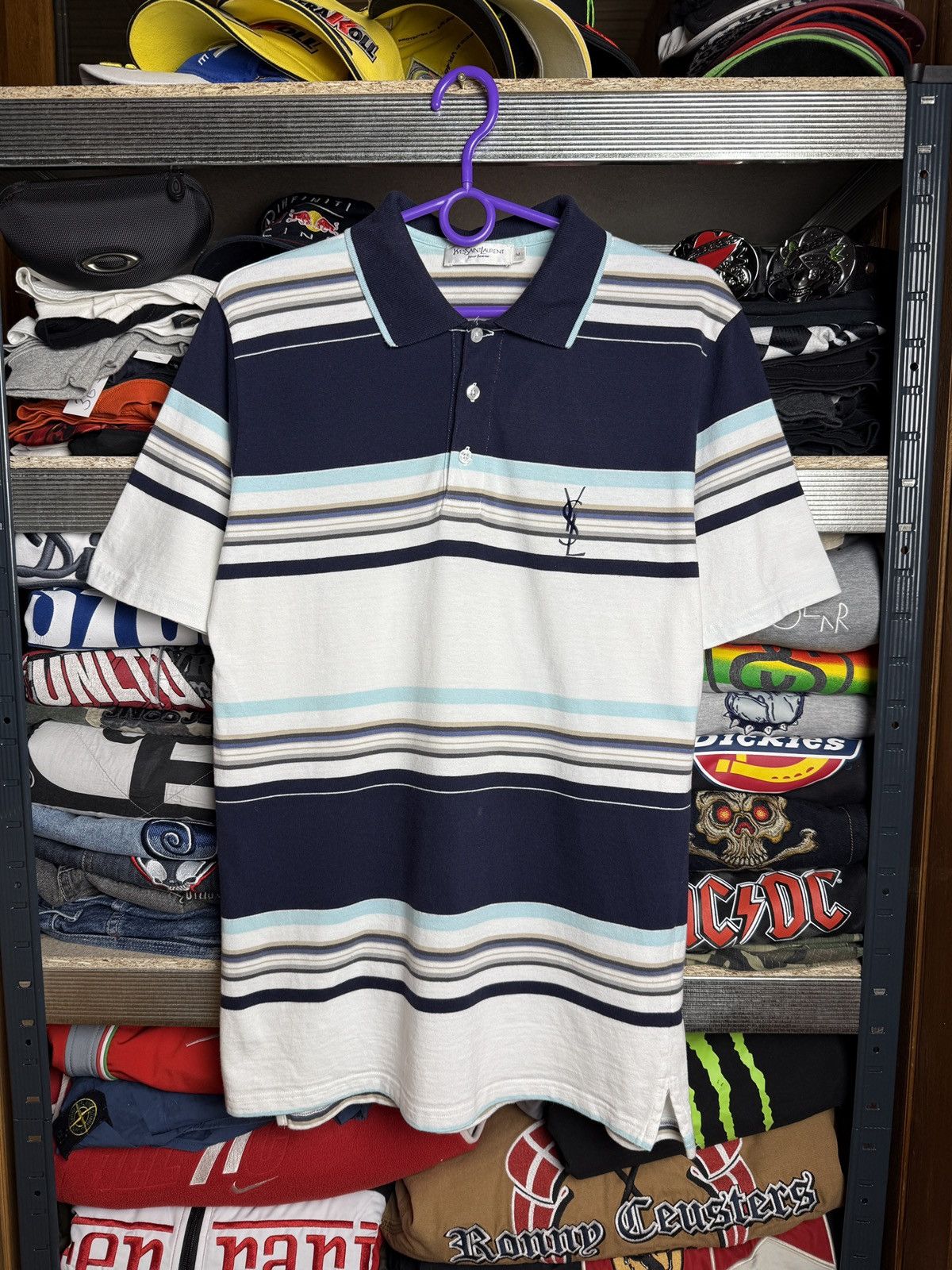 Yves Saint Laurent Vintage Yves Saint Laurent YSL Big Logo Polo T Shirt Tee Size US M / EU 48-50 / 2 - 1 Thumbnail
