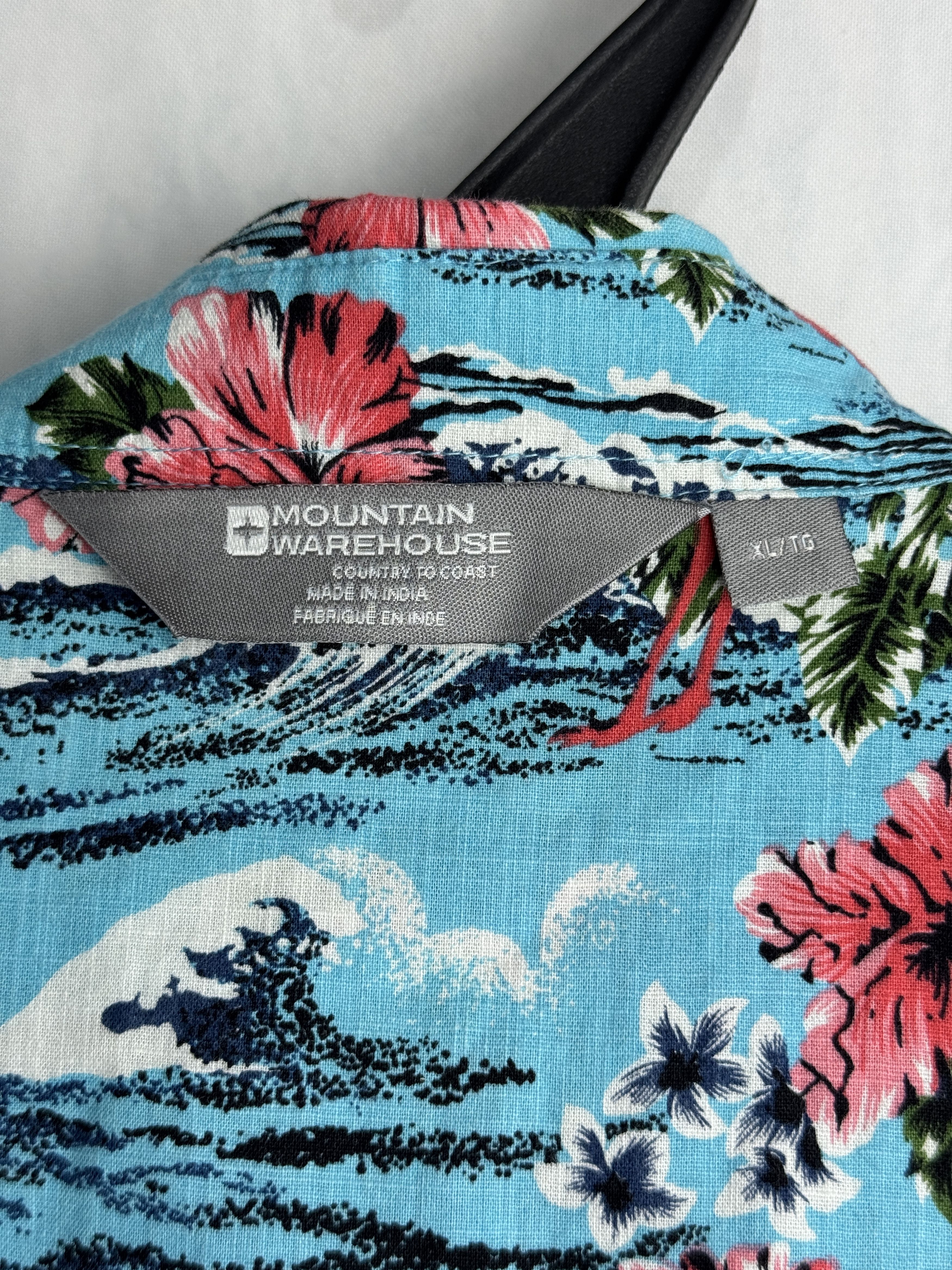 Other MOUNTAIN WAREHOUSE men’s Hawaiian cotton button up shirt Size US XL / EU 56 / 4 - 8 Thumbnail